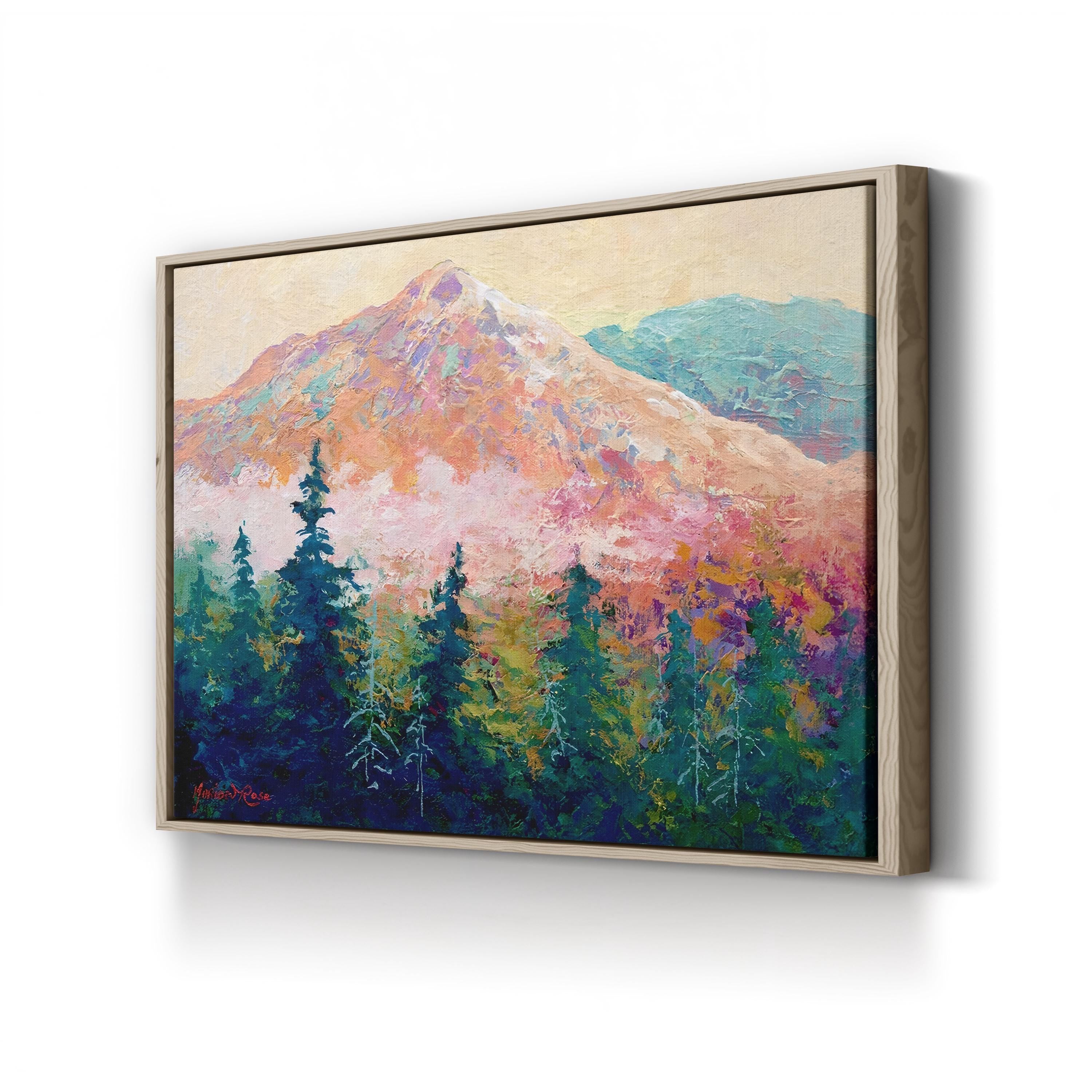 Mountain Sentinel – Marion Rose Wall Art | Contemporary Mountain Landscape Canvas Print