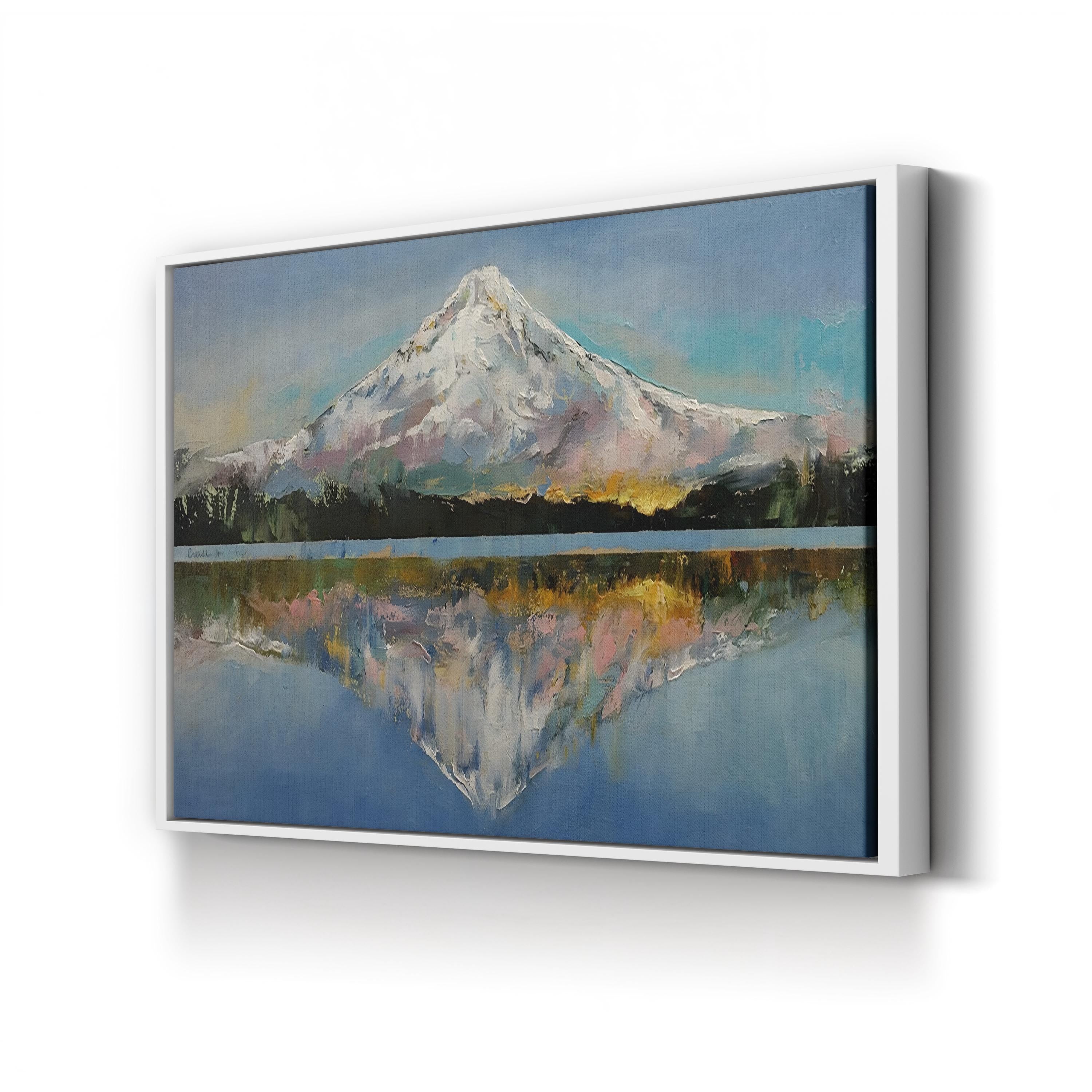 Mount Hood Snow-Capped Peak – Michael Creese Wall Art | Contemporary Mountain Landscape Canvas Print