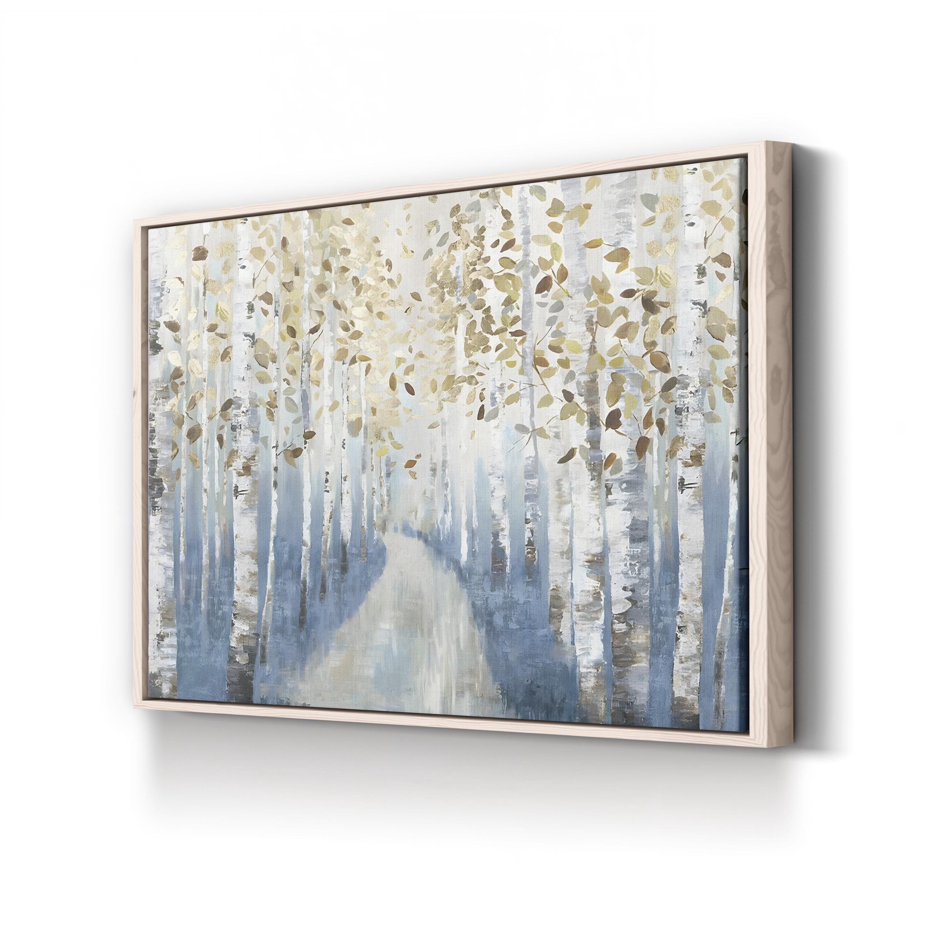 New Path I – Forest Pathway Contemporary Canvas Art by Allison Pearce