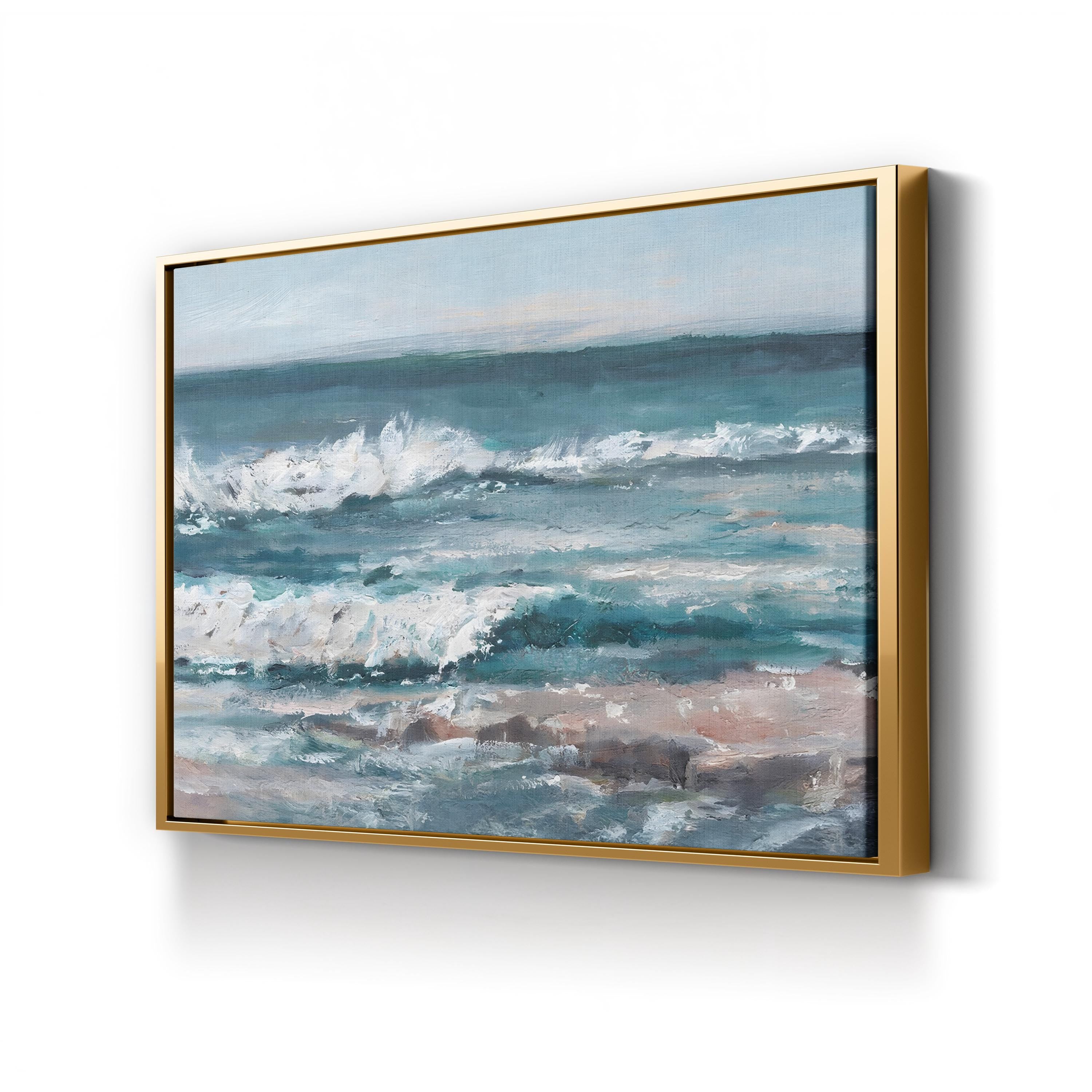 Ocean Breakers I – Contemporary Coastal Wave Wall Art by Ethan Harper