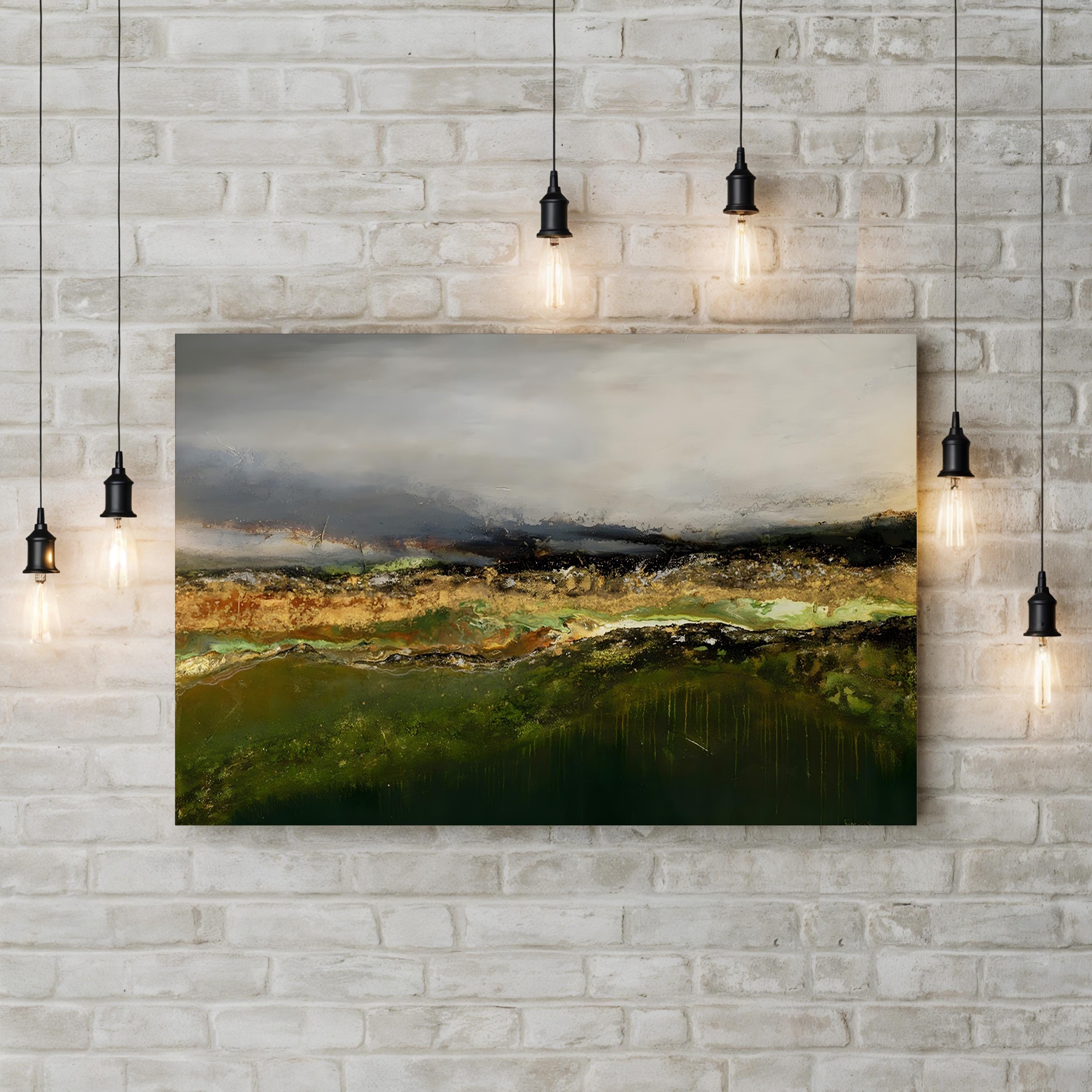 Off In The Distance Wall Art by Ruth Fromstein | Contemporary Mountain Landscape Canvas