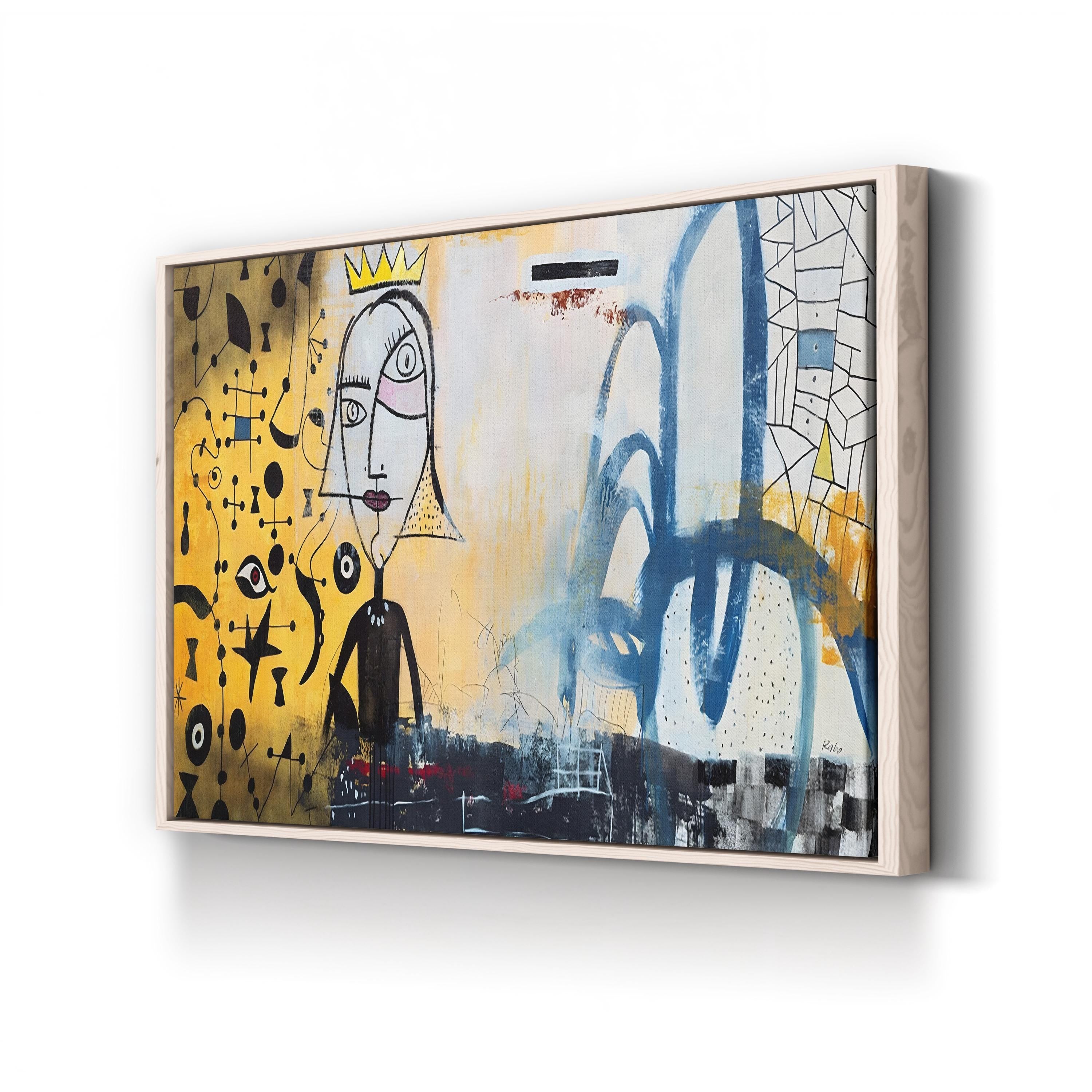 Ornaments of Gold Wall Art | Contemporary Pop Art Abstract Canvas by Clayton Rabo