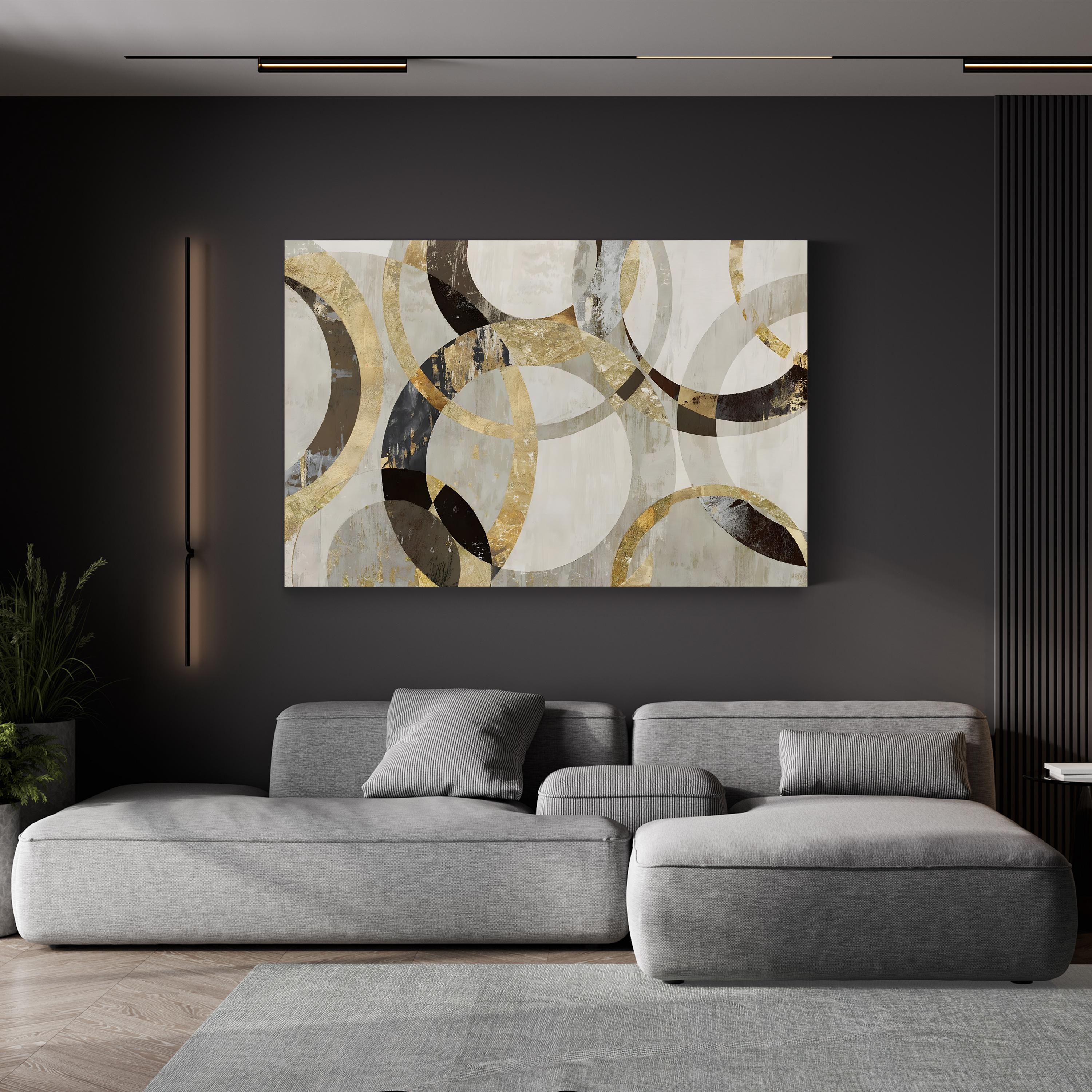 Overlaps Abstract Geometric Wall Art by Tom Reeves