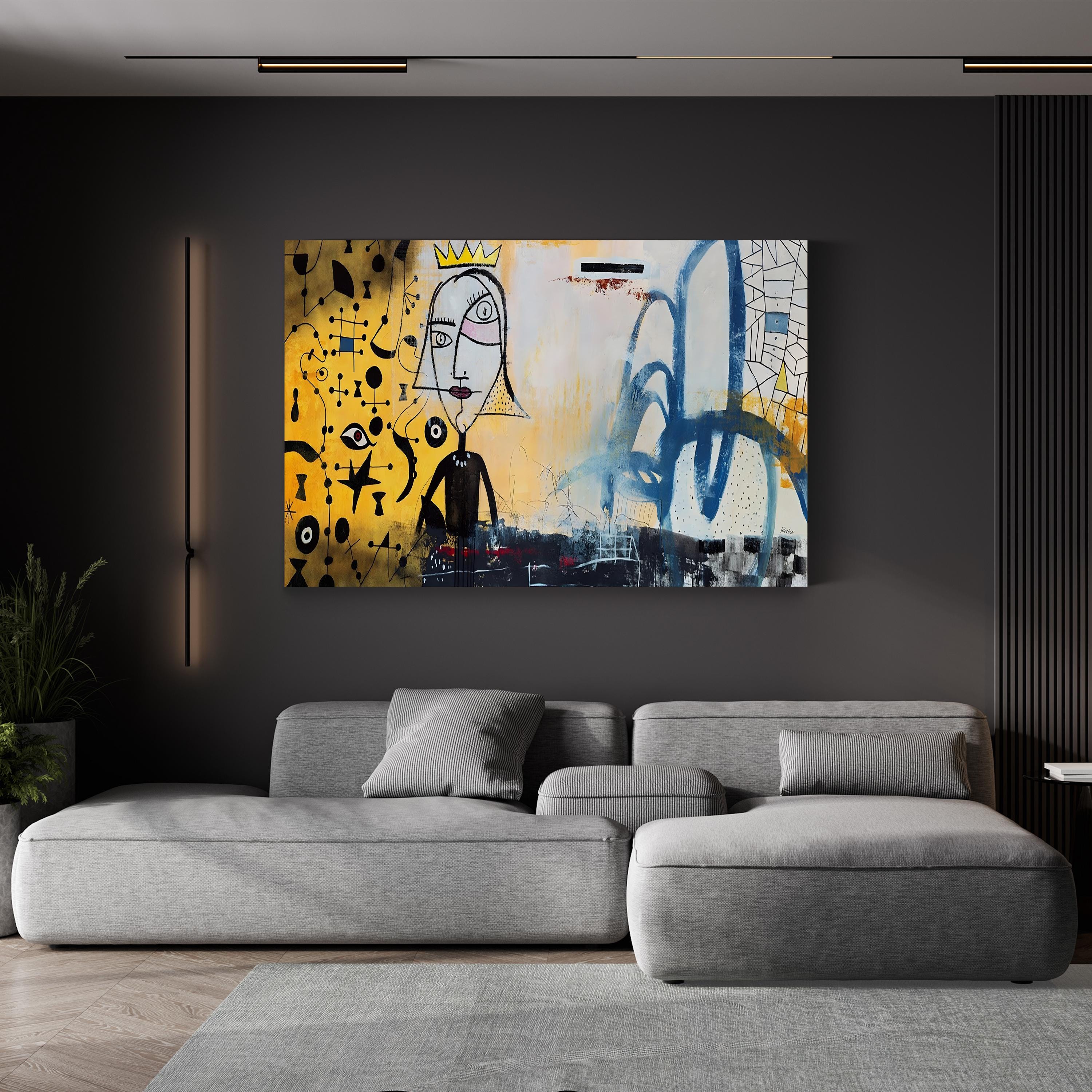 Ornaments of Gold Wall Art | Contemporary Pop Art Abstract Canvas by Clayton Rabo