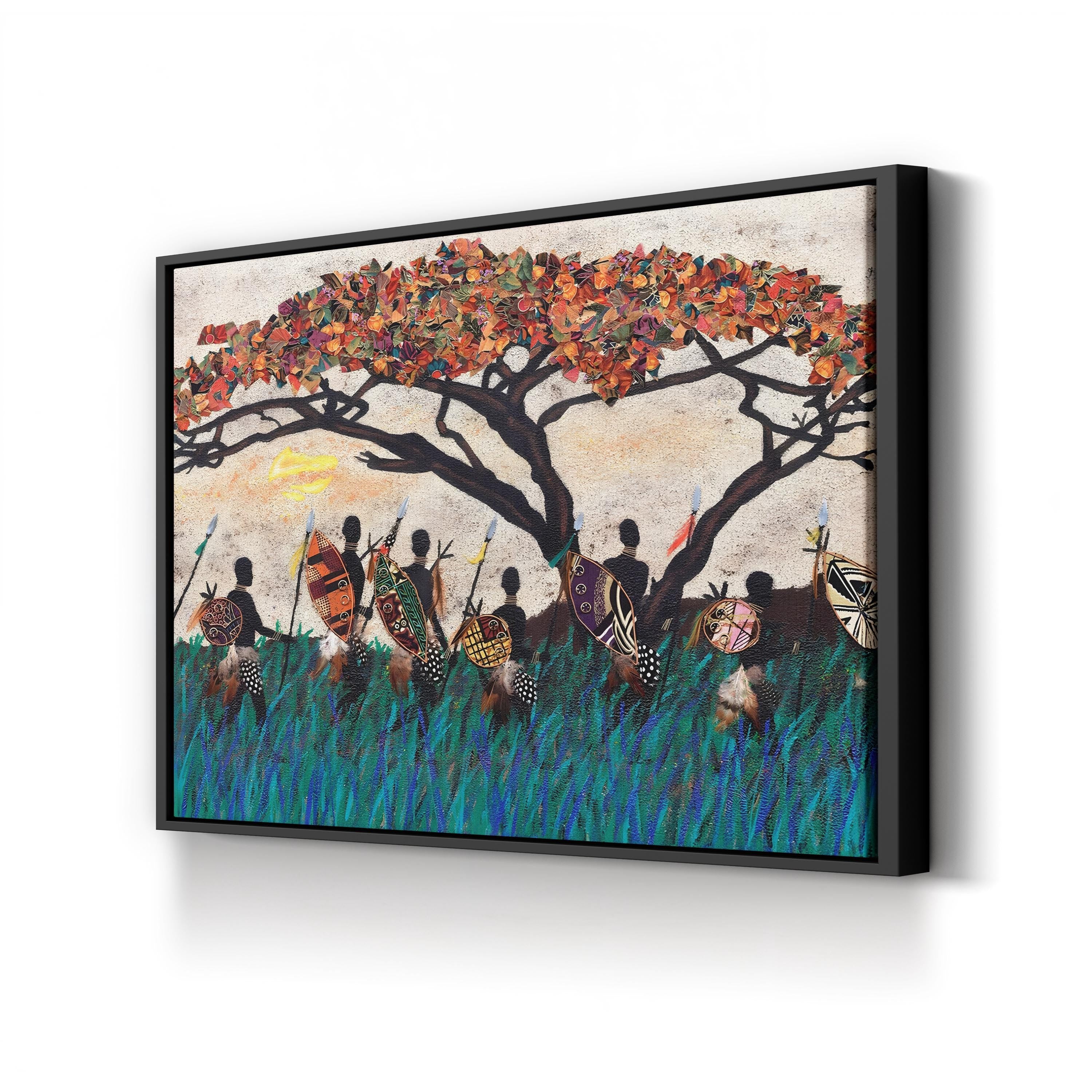 Planes of Africa III Wall Art by Alonzo Saunders | Contemporary Abstract African Landscape Canvas Print