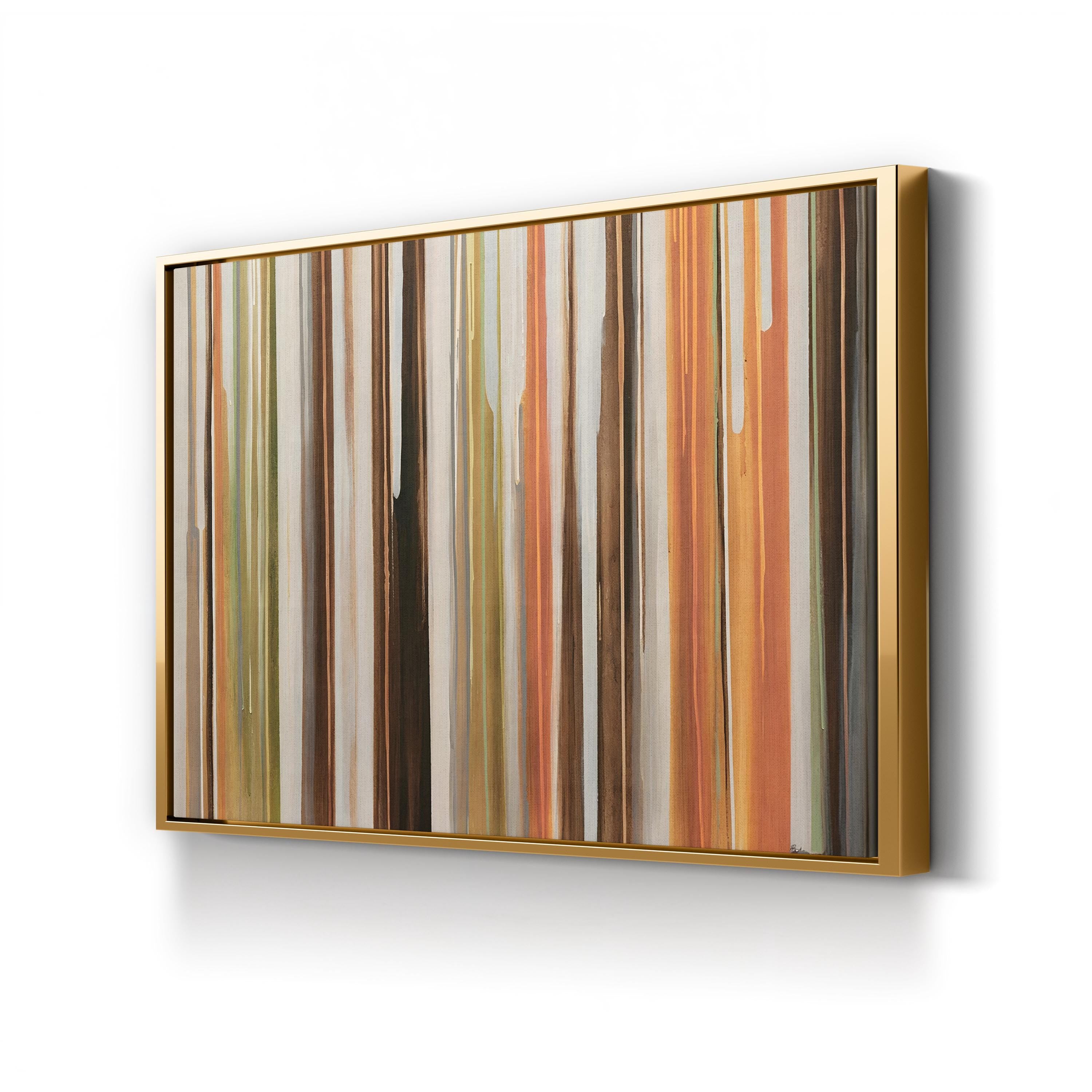 Polish II Wall Art | Contemporary Gold & Black Abstract Canvas by Sydney Edmunds