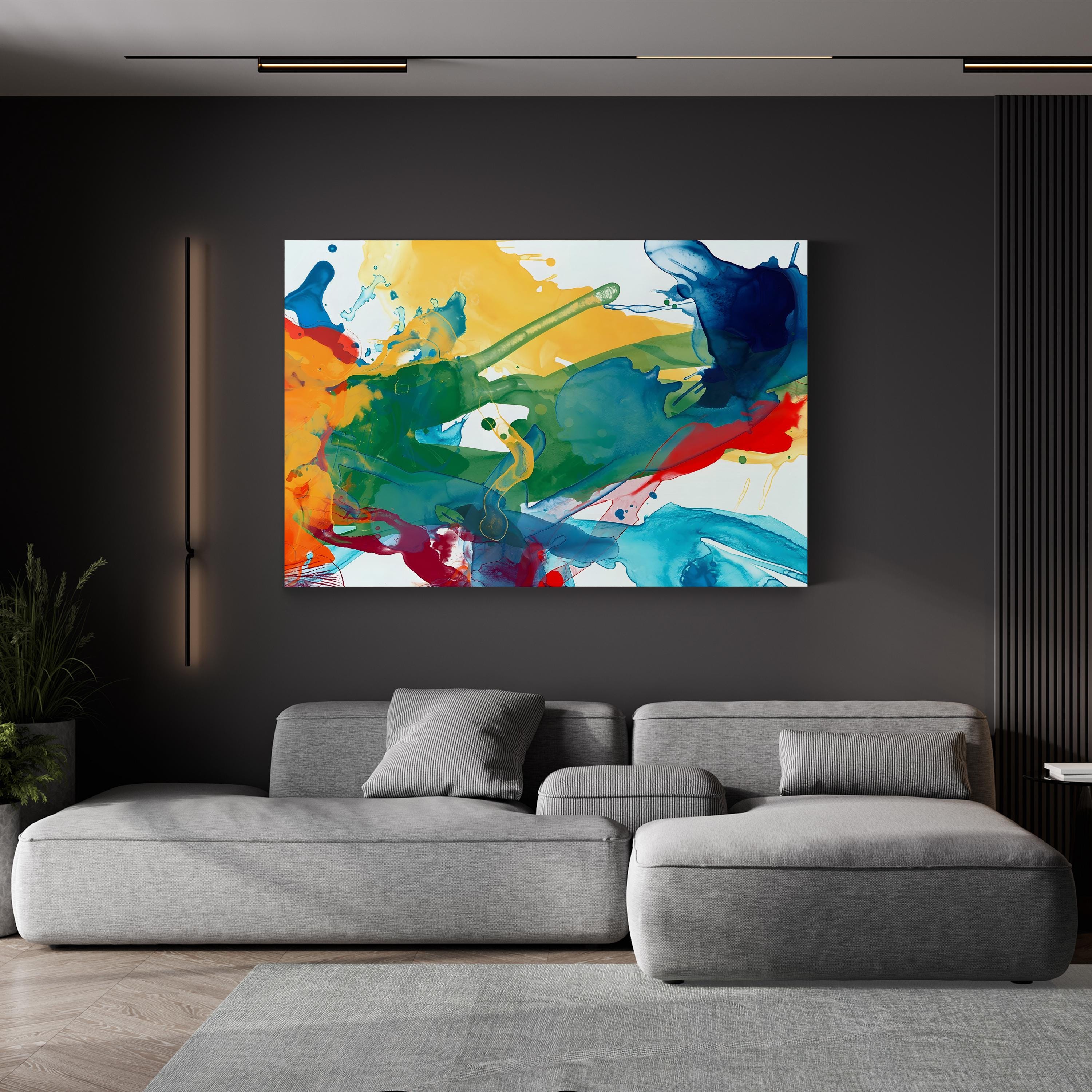 Primary Abstract I Wall Art by June Erica Vess
