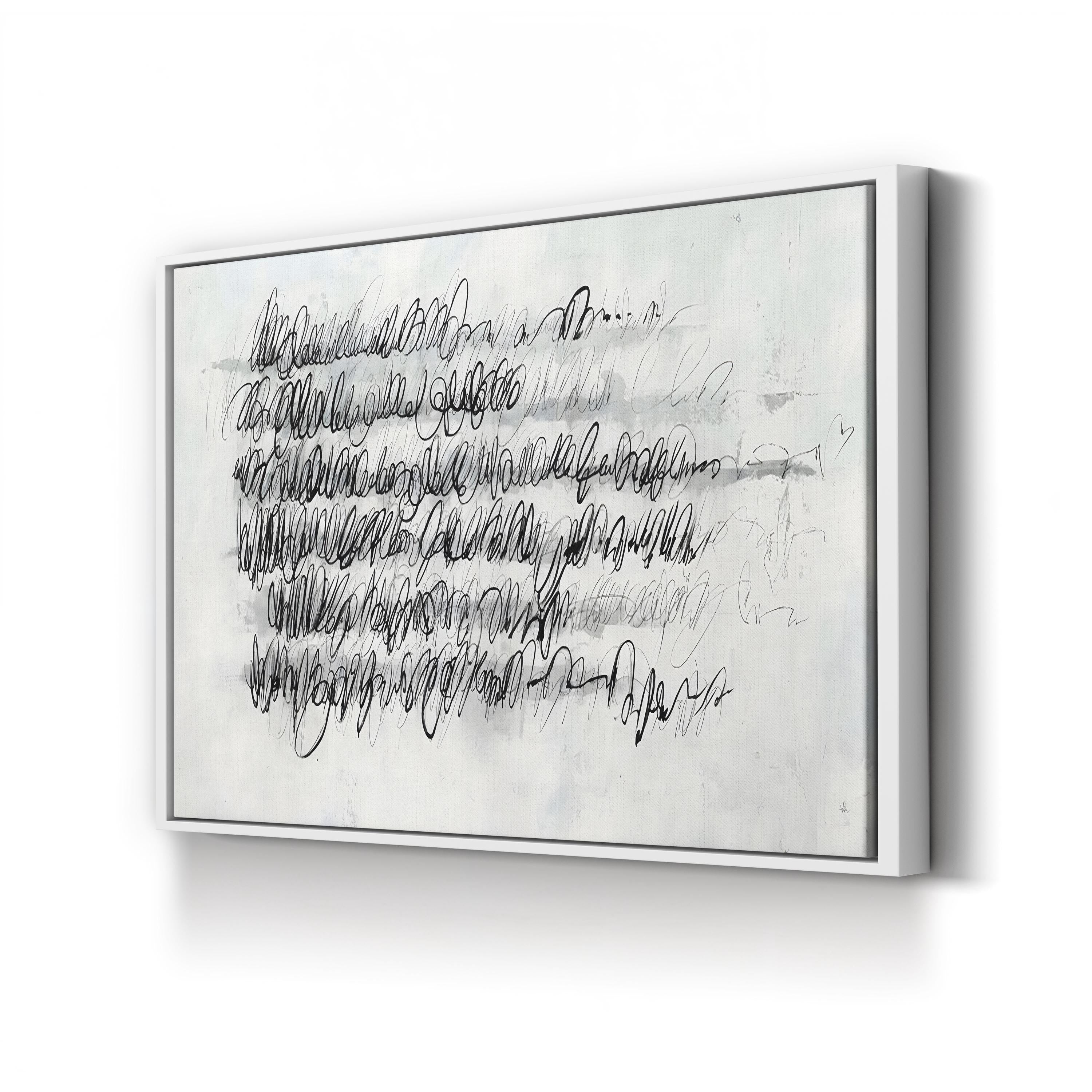 Push Pencil Wall Art by Joshua Schicker – Contemporary Minimalist Abstract Drawing Print