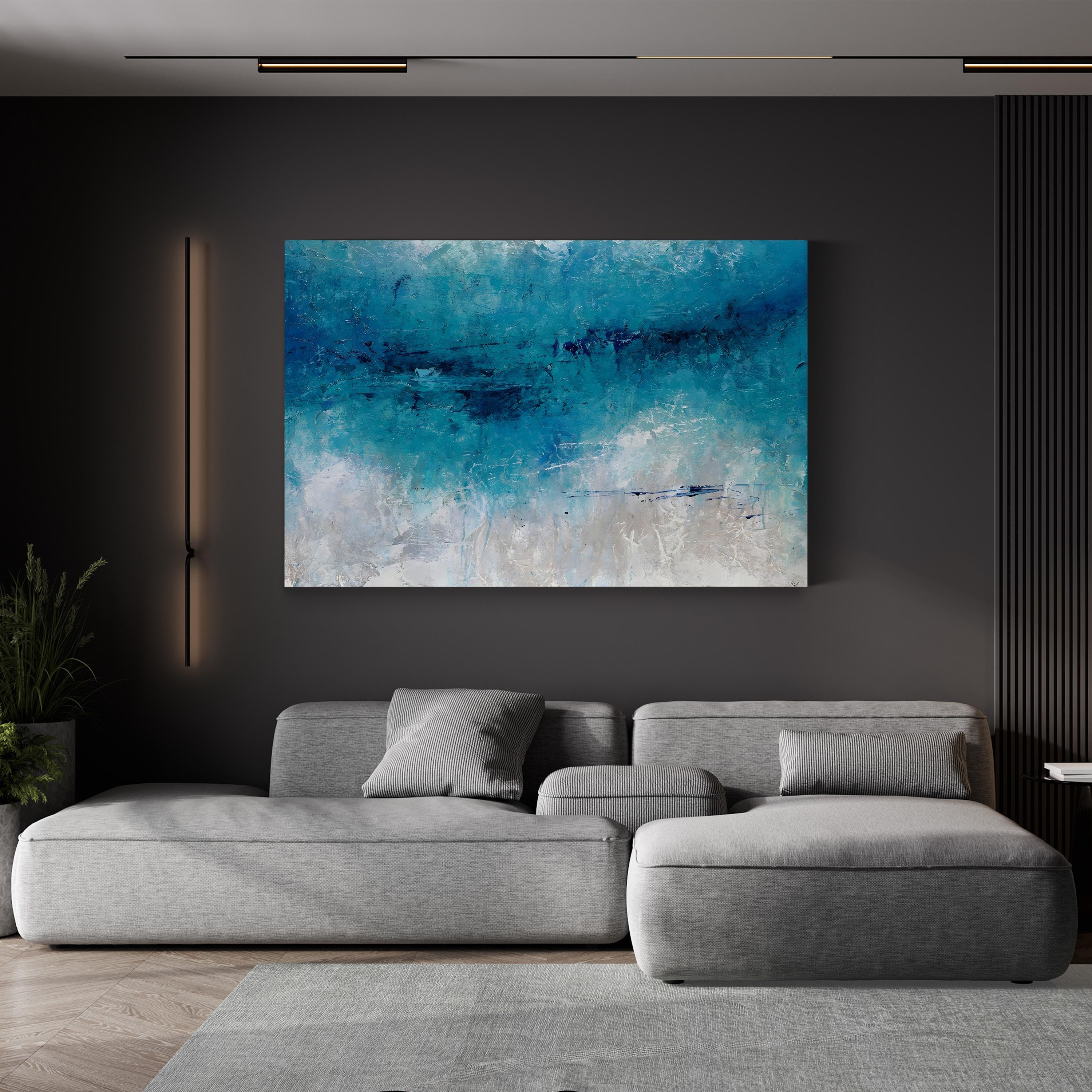 Reach III Wall Art by Joshua Schicker | Contemporary Abstract Motivational Canvas