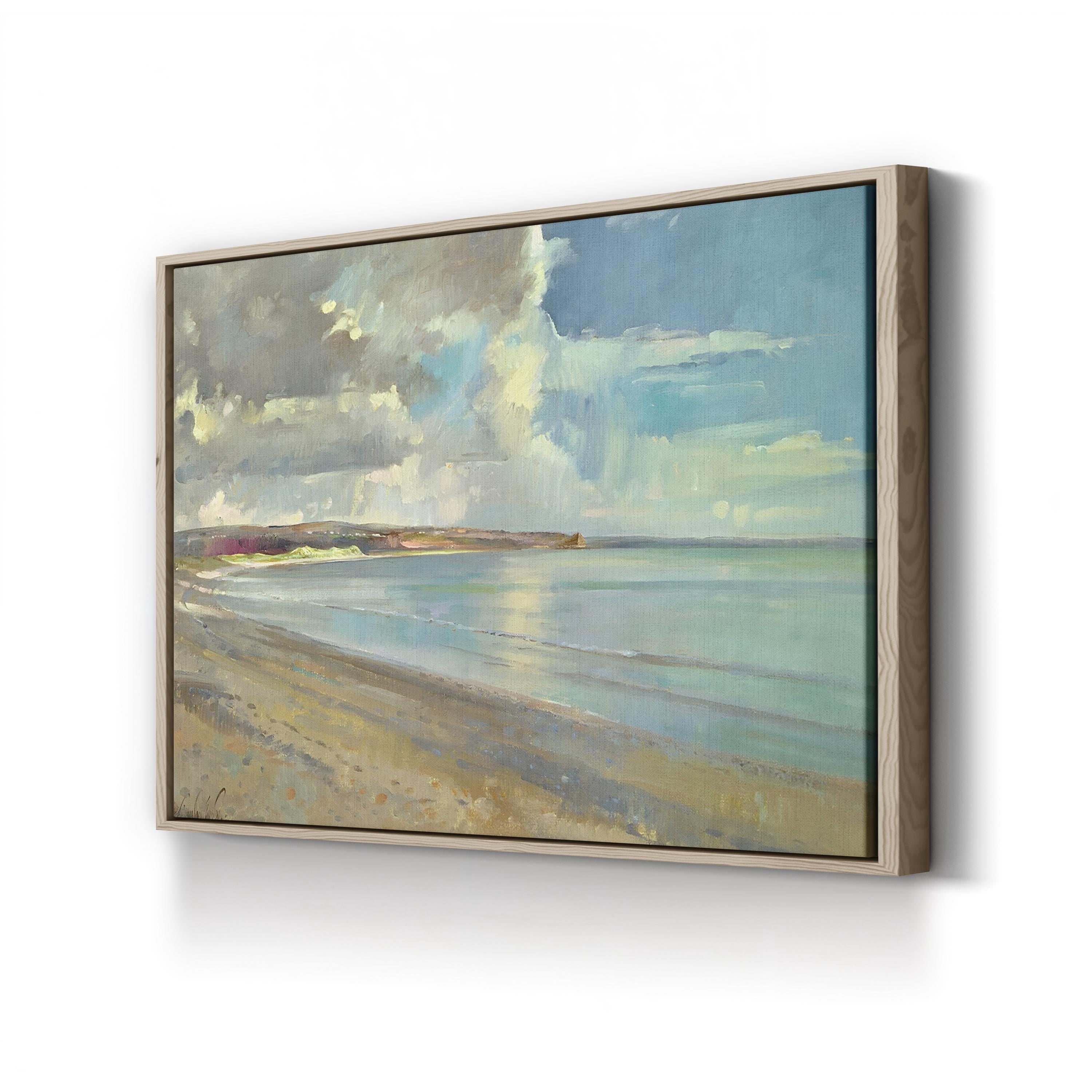 Reflected Clouds, Oxwich Beach, 2001 – Contemporary Coastal Landscape Wall Art by Timothy Easton