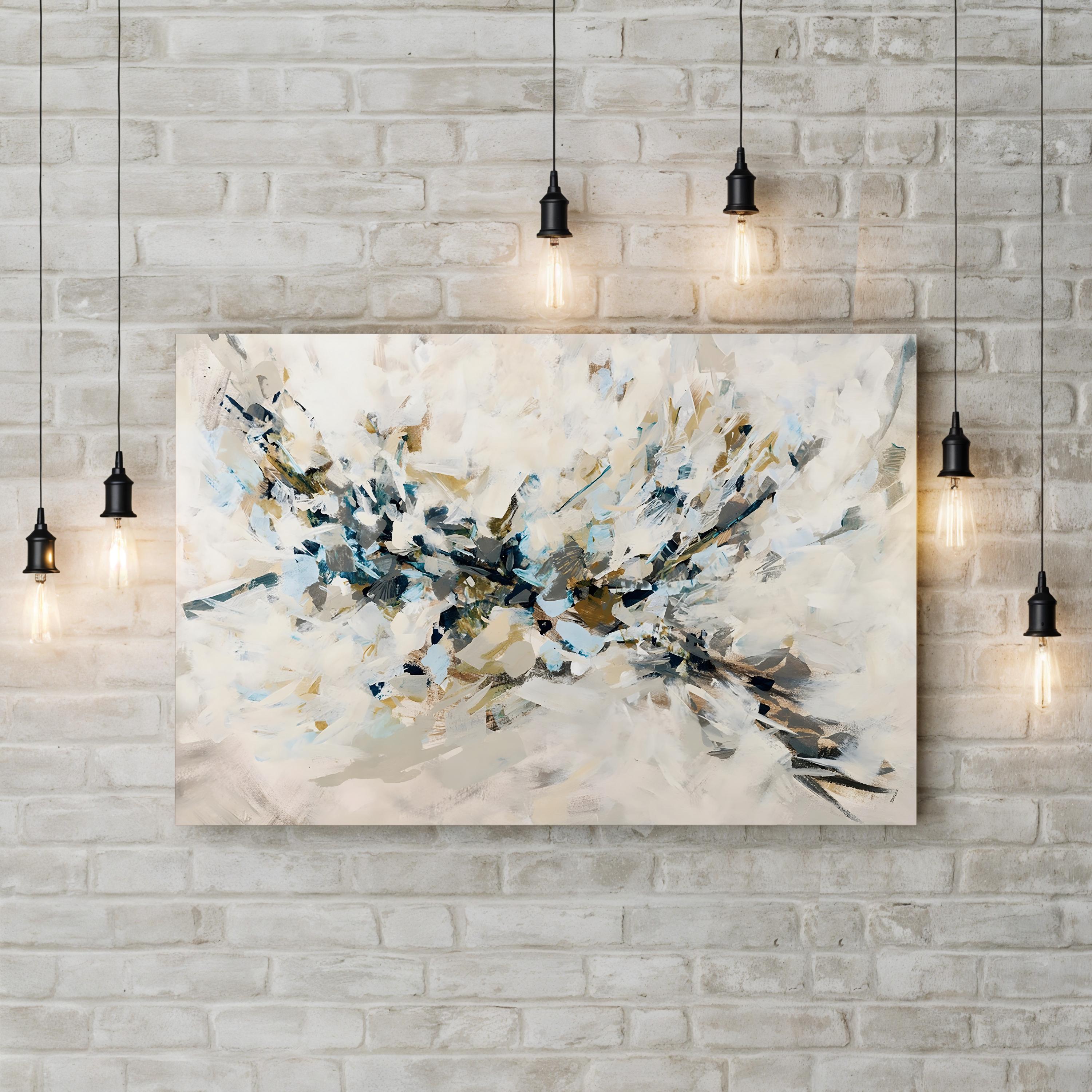 Rising Falcon Wall Art by Kari Taylor – Contemporary Abstract Bird in Flight Canvas