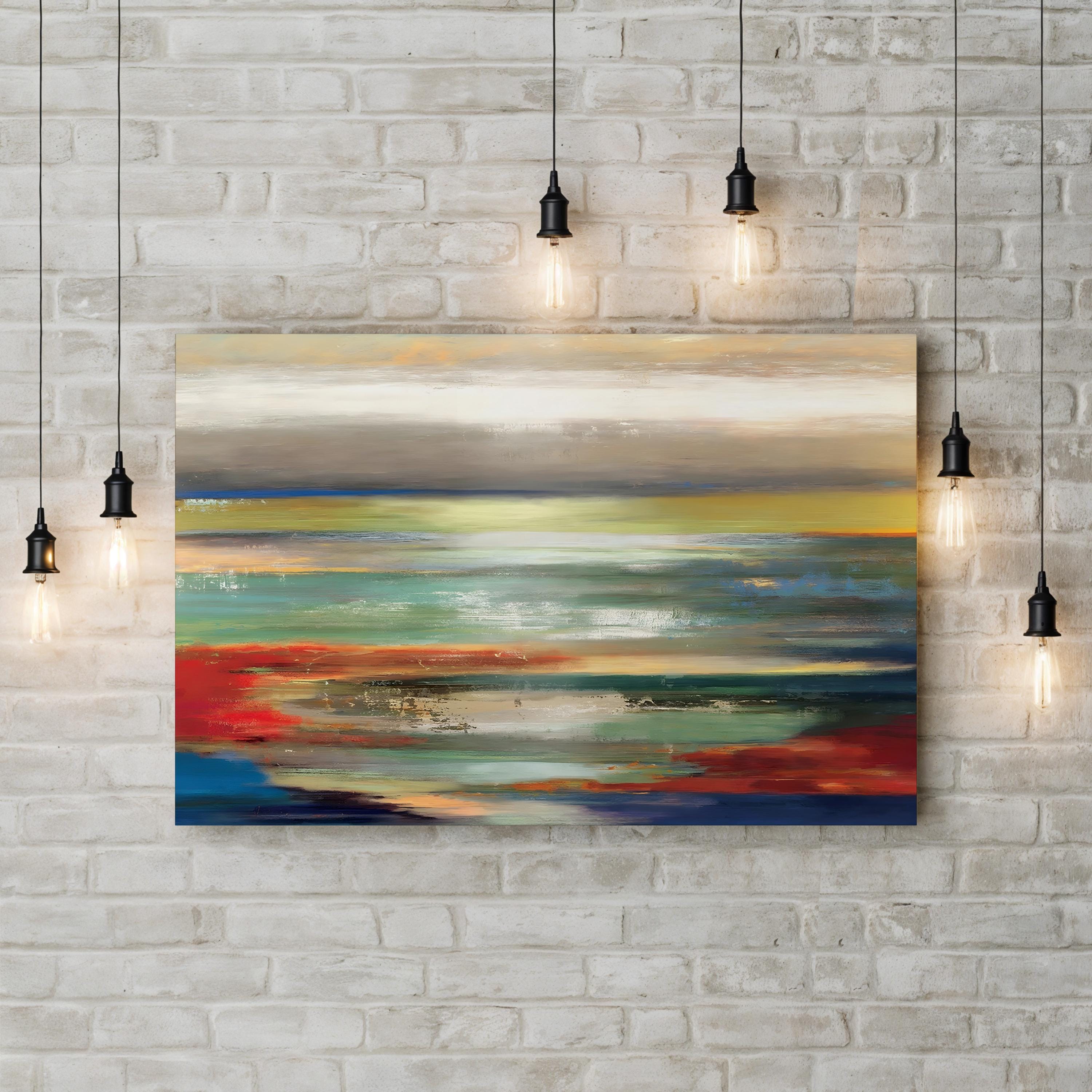 Seascape Collage VIII Wall Art by PI Studio – Contemporary Abstract Coastal Painting Print