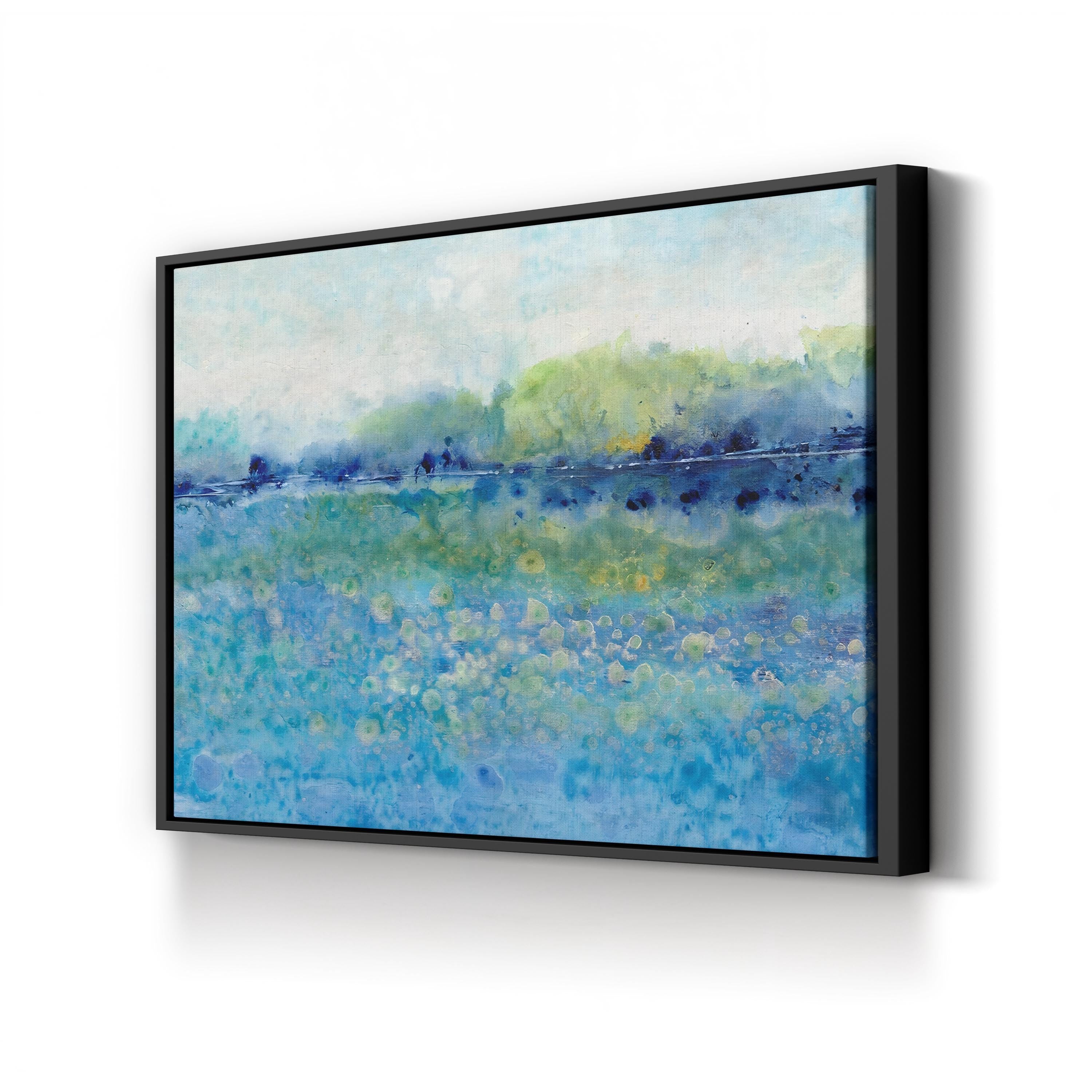 Shimmering Water I Wall Art by Tim O’Toole | Contemporary Abstract Coastal Landscape Canvas Print