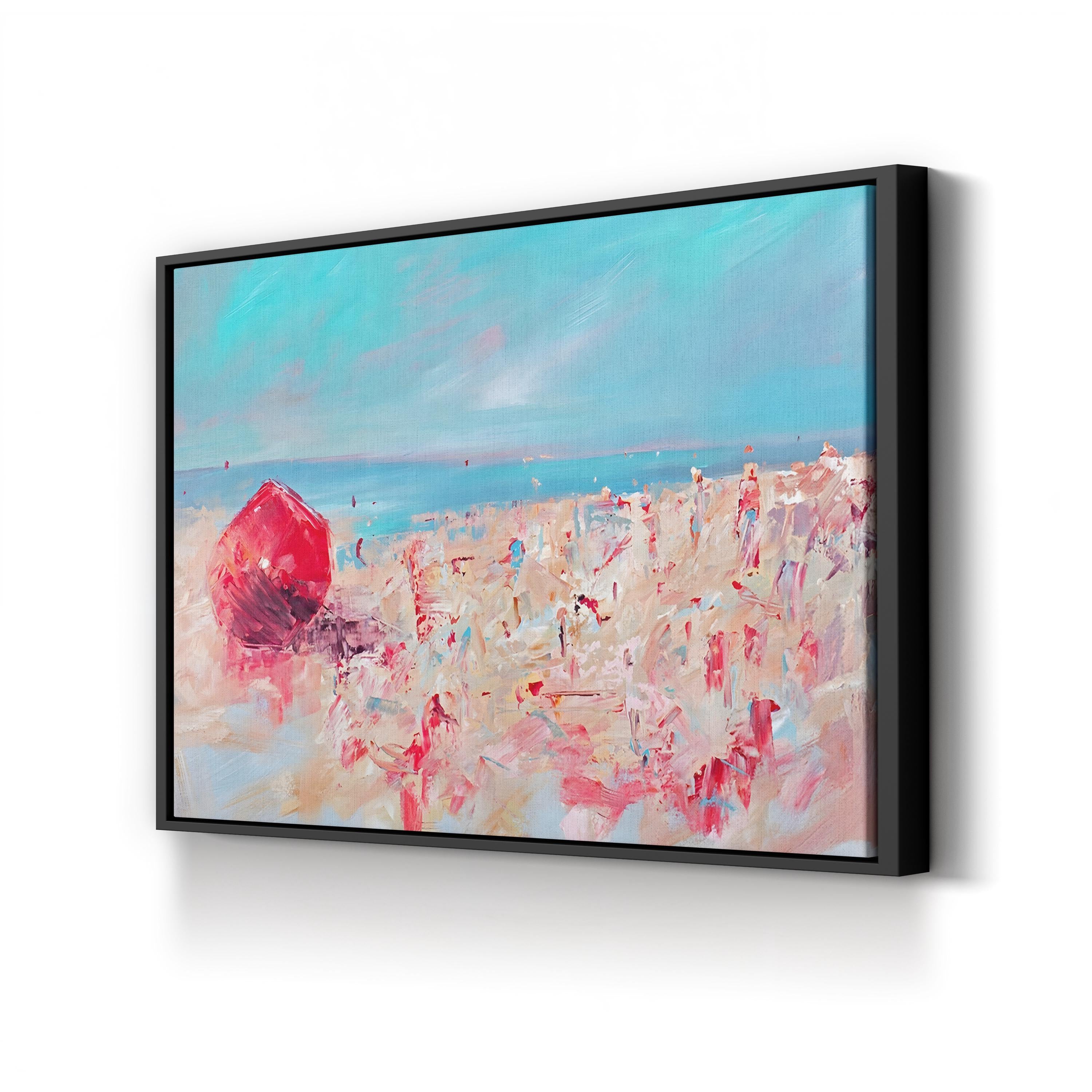 Spring Break I Wall Art by Circle Art Group | Contemporary Coastal Beach Canvas Print
