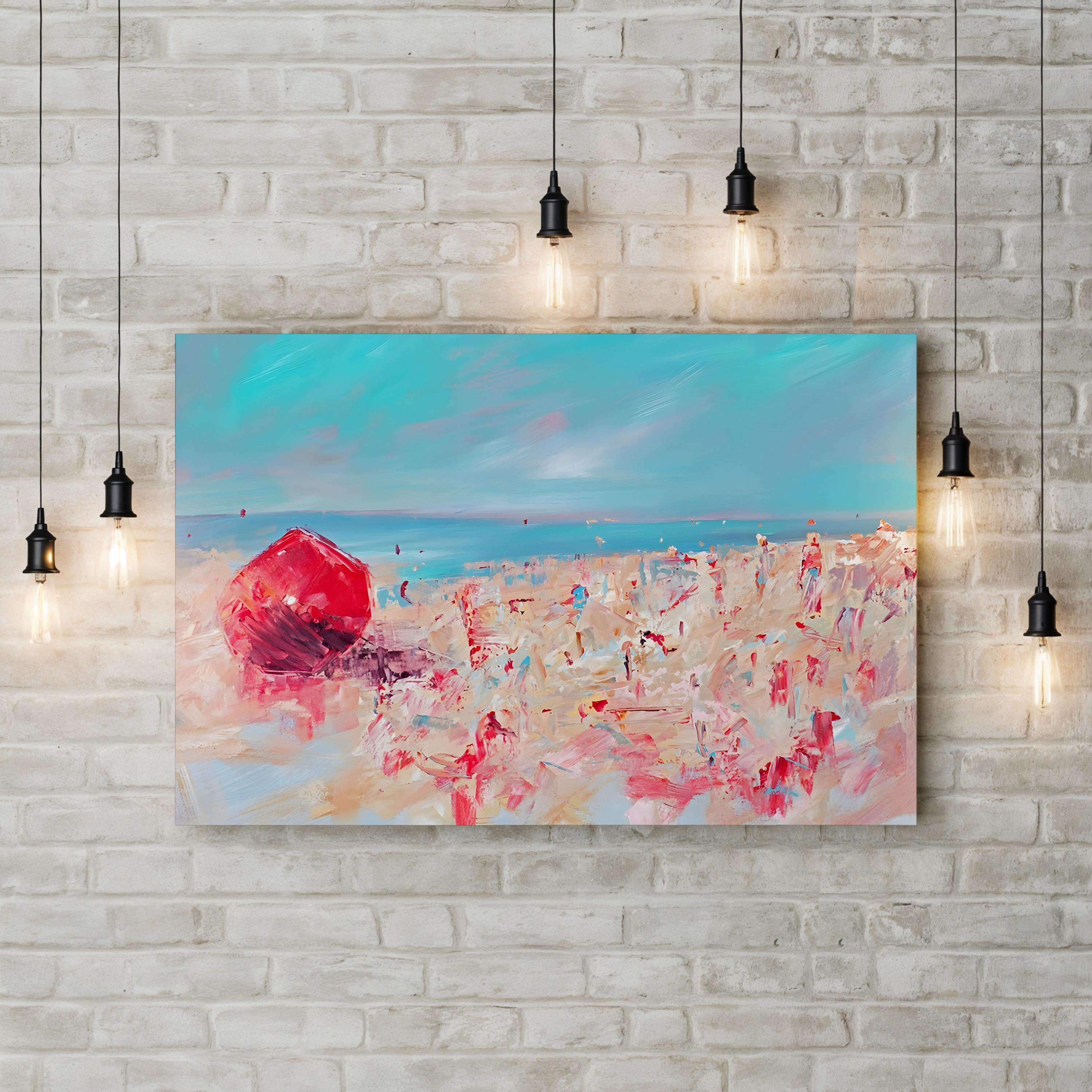 Spring Break I Wall Art by Circle Art Group | Contemporary Coastal Beach Canvas Print