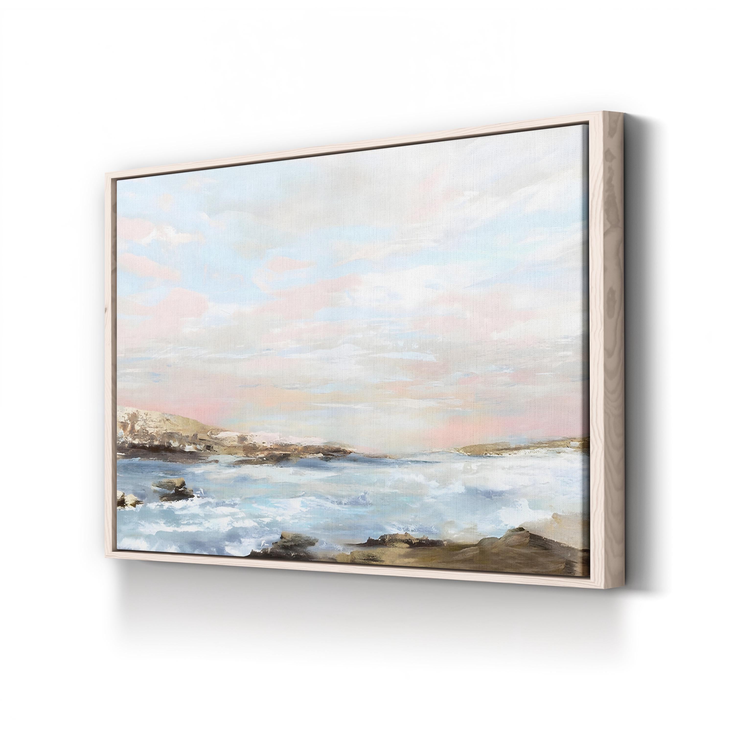 Sublime Solitude Canvas Art – Coastal Landscape by Eva Watts