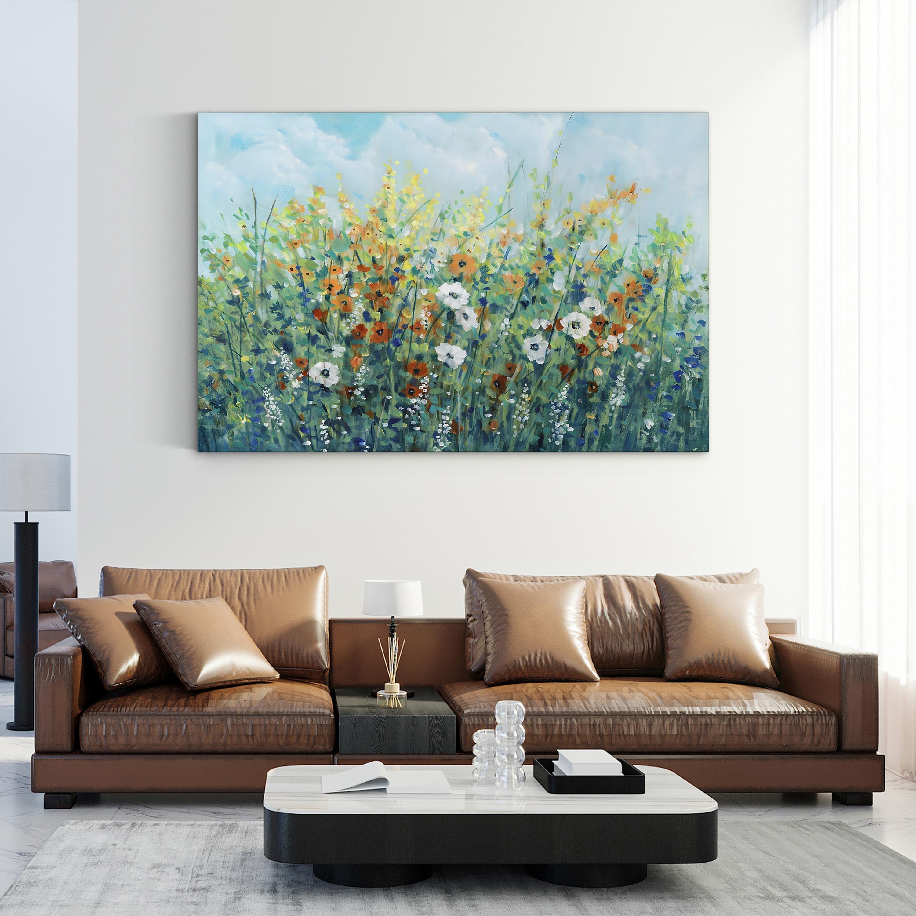Summer Flowering II Wall Art by Tim O’Toole – Contemporary Floral Canvas Print