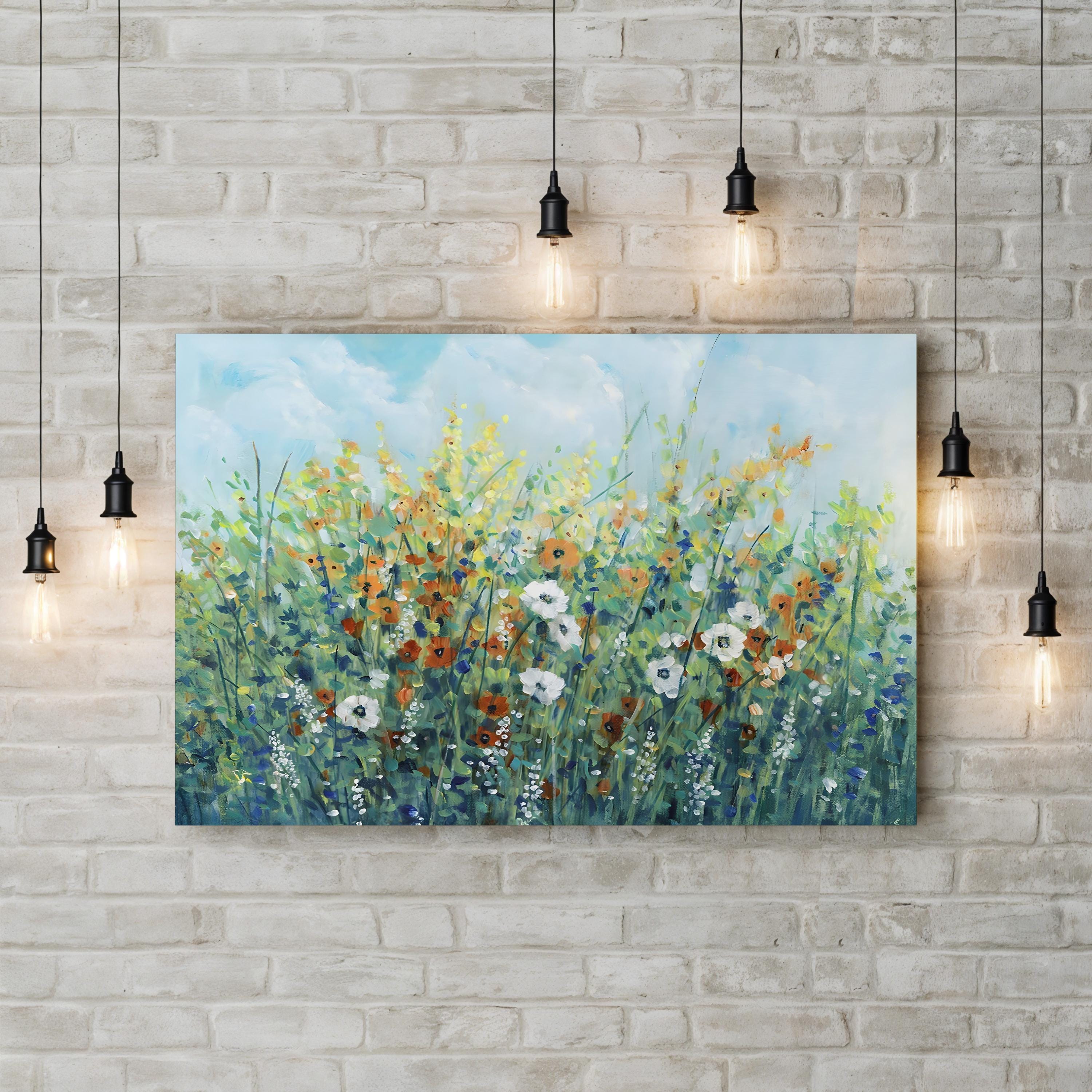 Summer Flowering II Wall Art by Tim O’Toole – Contemporary Floral Canvas Print