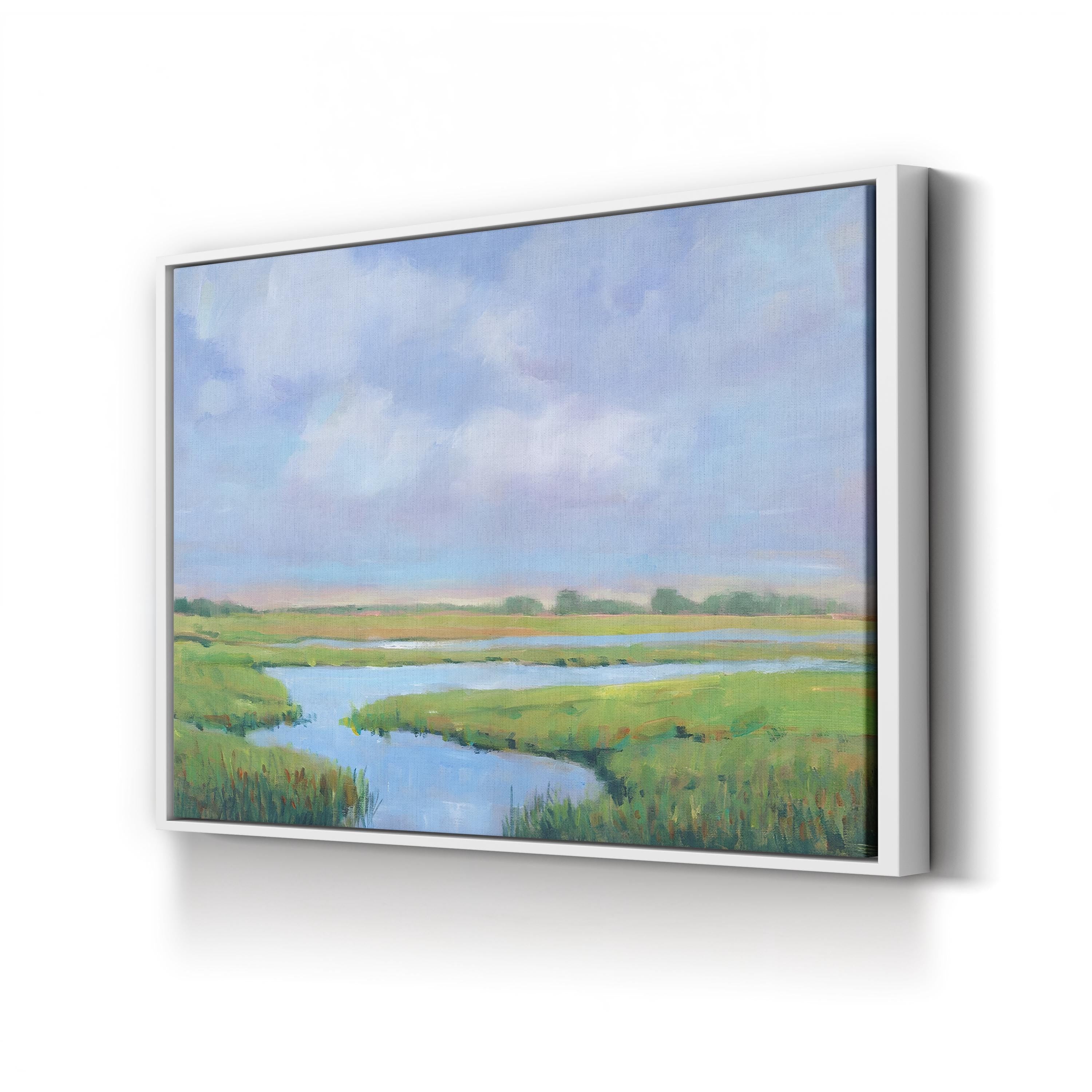 Summer Marsh II – Contemporary Coastal Marsh Landscape Wall Art by Tim O’Toole