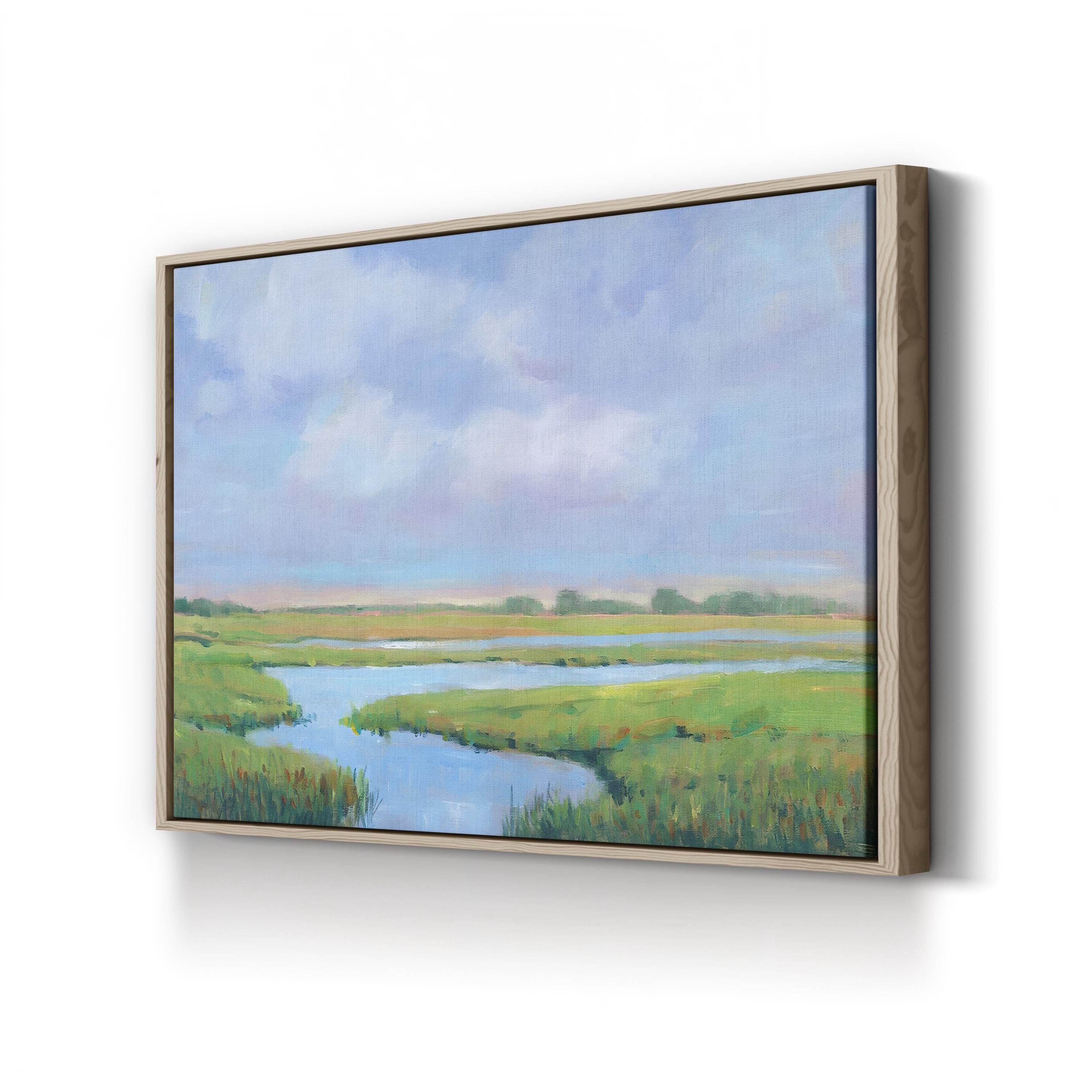 Summer Marsh II – Contemporary Coastal Marsh Landscape Wall Art by Tim O’Toole