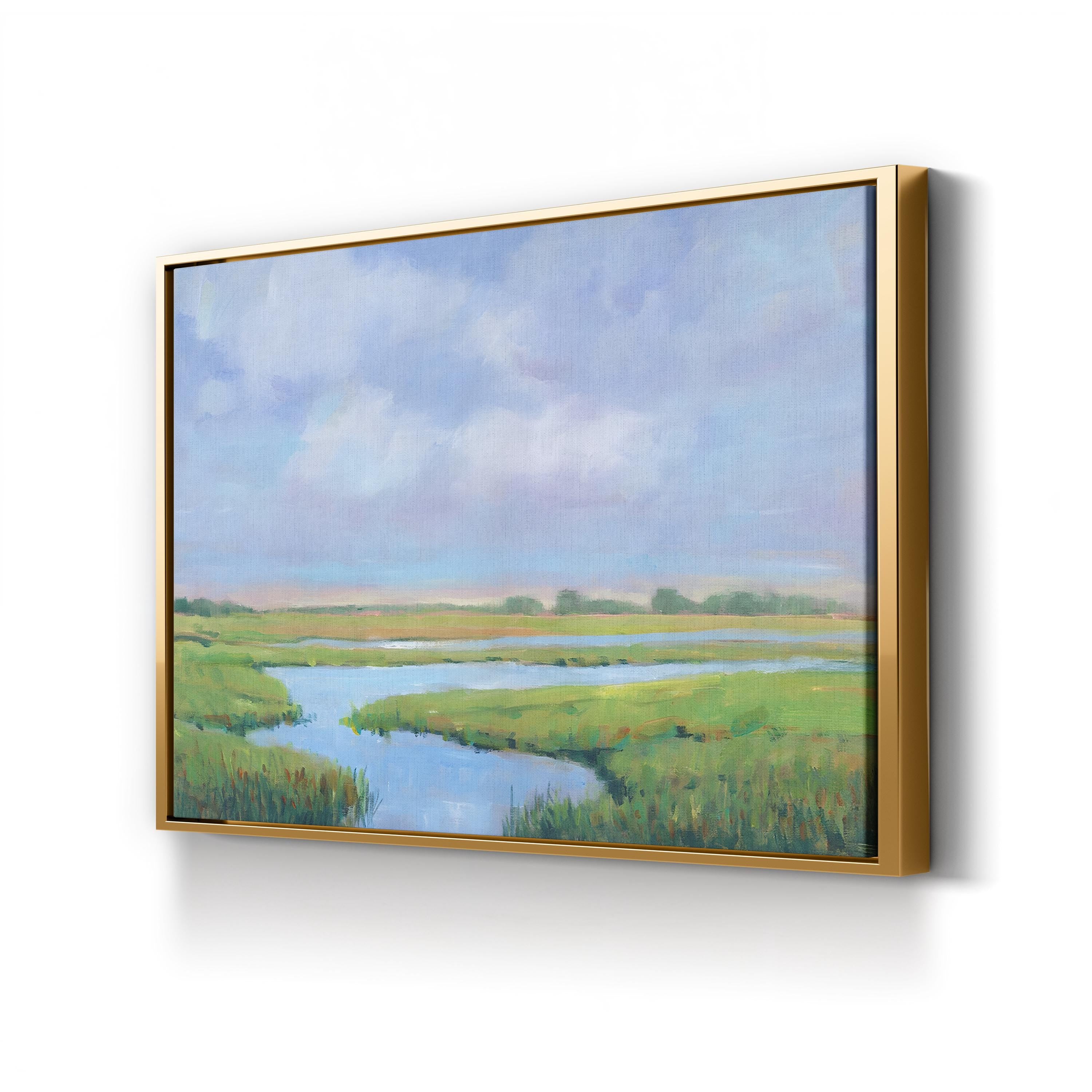 Summer Marsh II – Contemporary Coastal Marsh Landscape Wall Art by Tim O’Toole