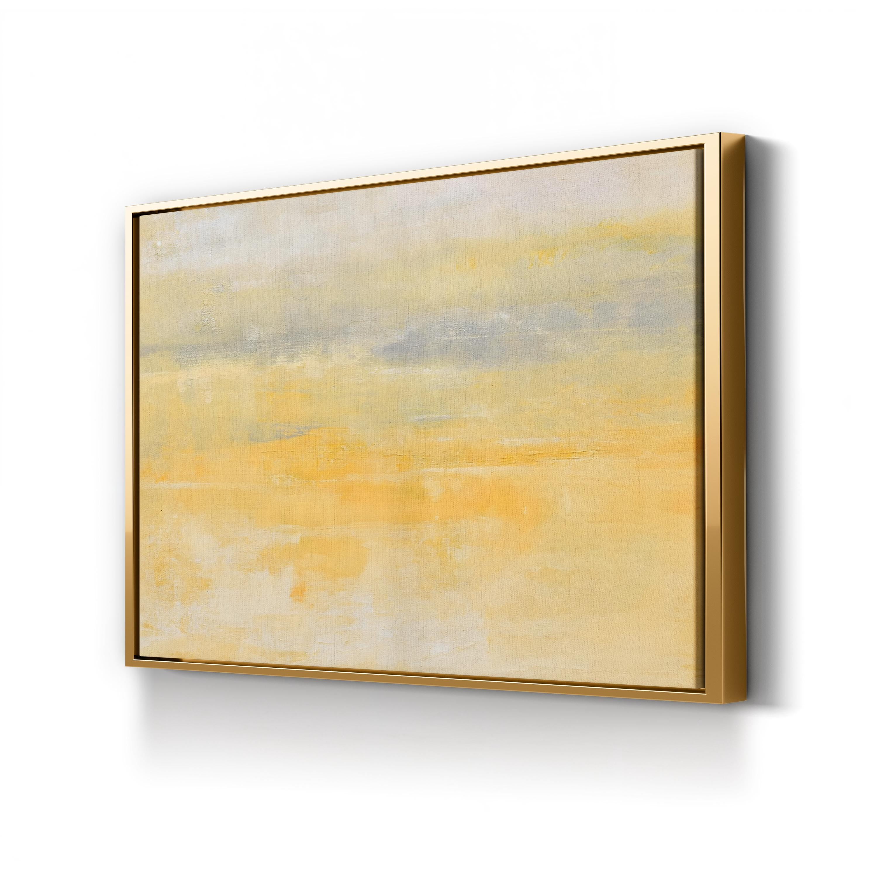 Sunday Morning Canvas Print – Contemporary Abstract Sunrise Landscape Wall Art
