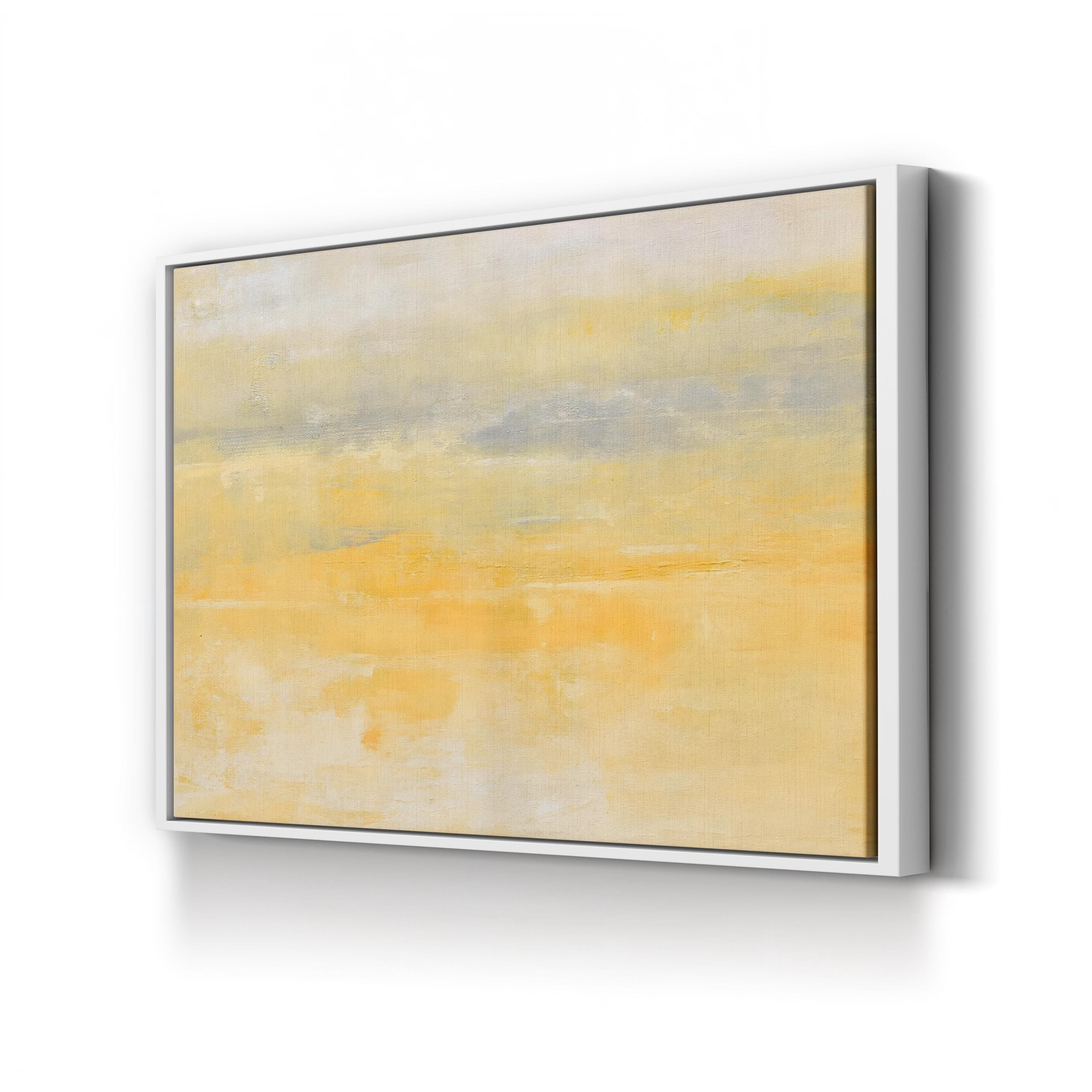 Sunday Morning Canvas Print – Contemporary Abstract Sunrise Landscape Wall Art