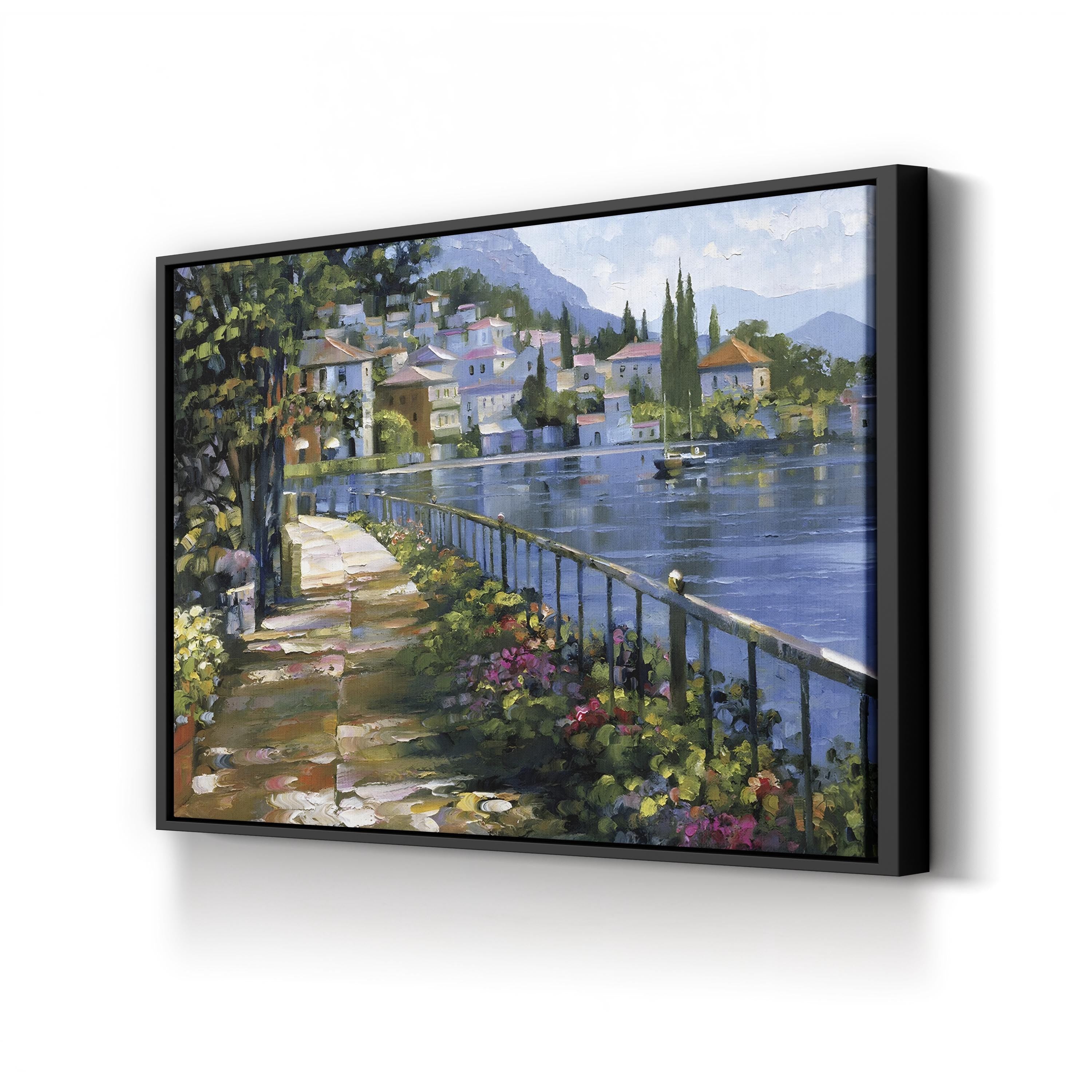 Sunlit Stroll Coastal Canvas - Wall Art by Howard Behrens