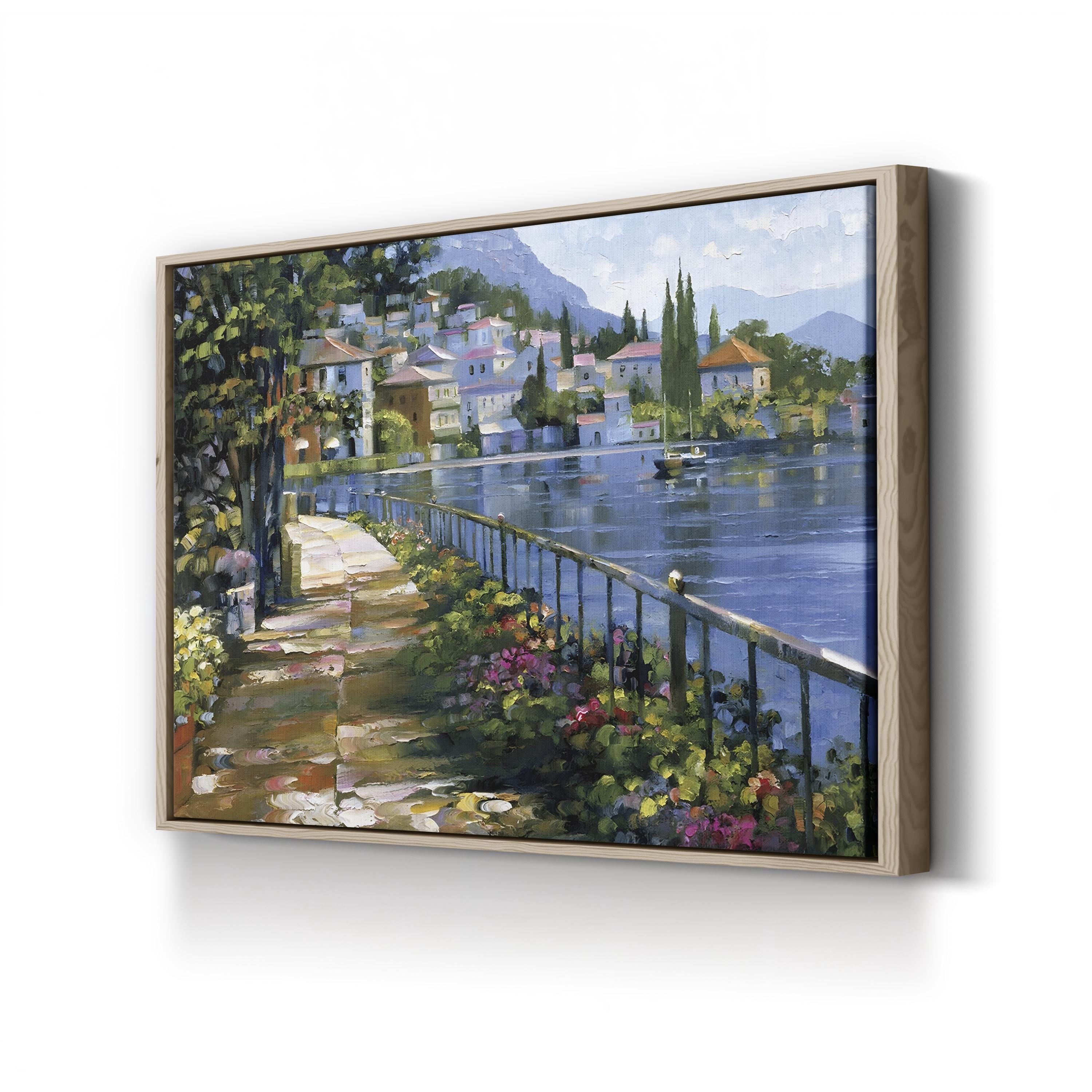Sunlit Stroll Coastal Canvas - Wall Art by Howard Behrens