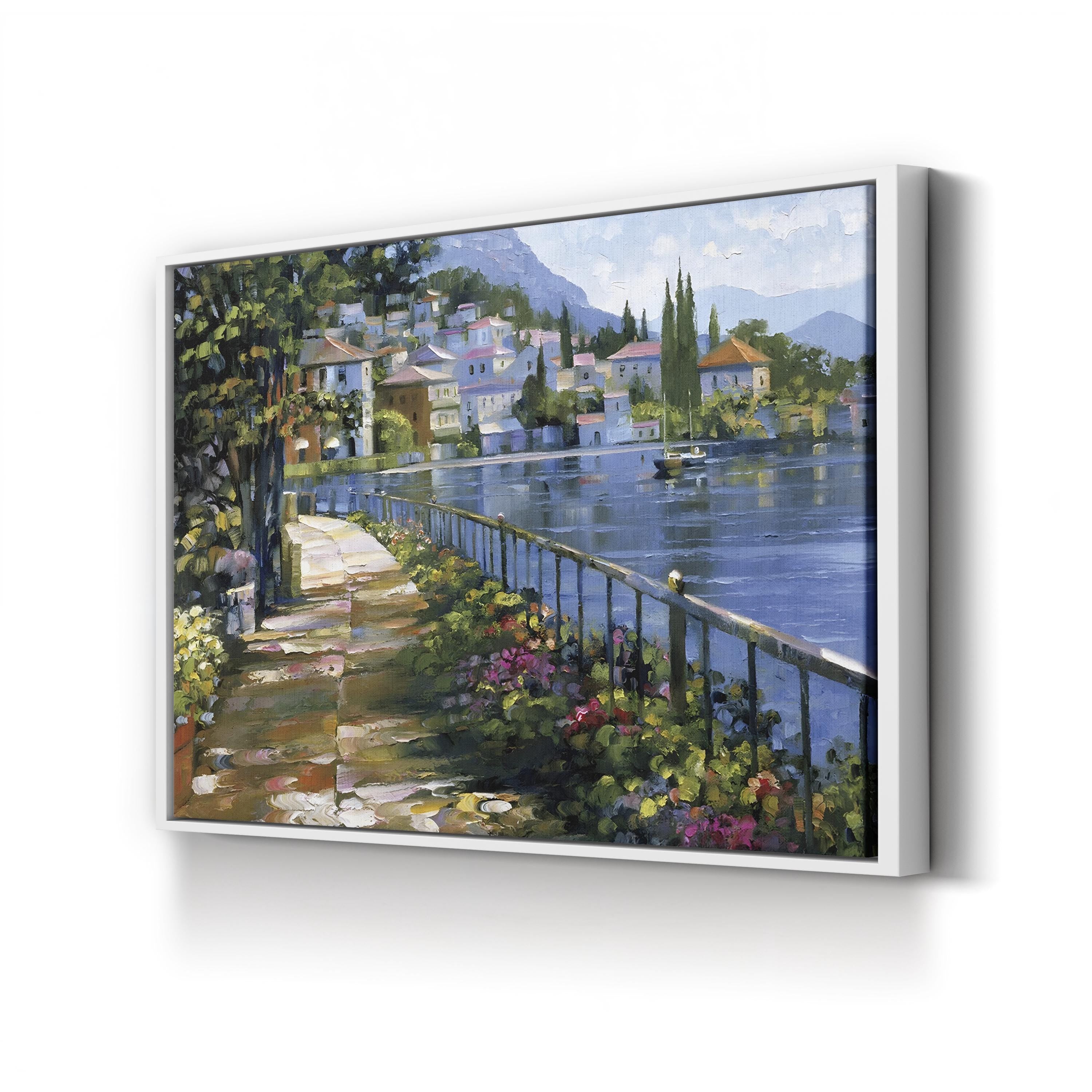 Sunlit Stroll Coastal Canvas - Wall Art by Howard Behrens