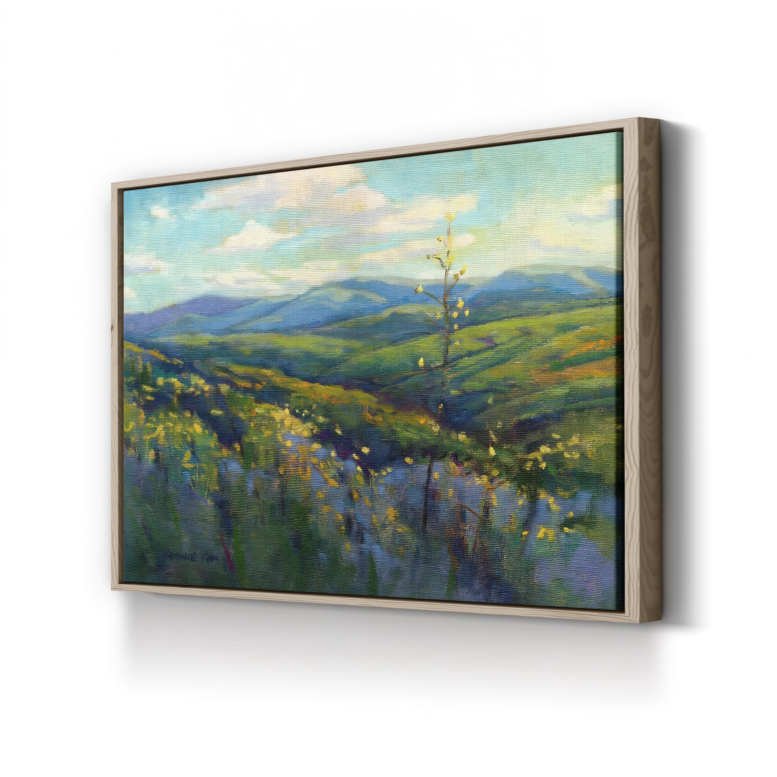 Super Bloom 4 Wall Art by Konnie Kim | Contemporary Abstract Mountain Landscape Canvas Print