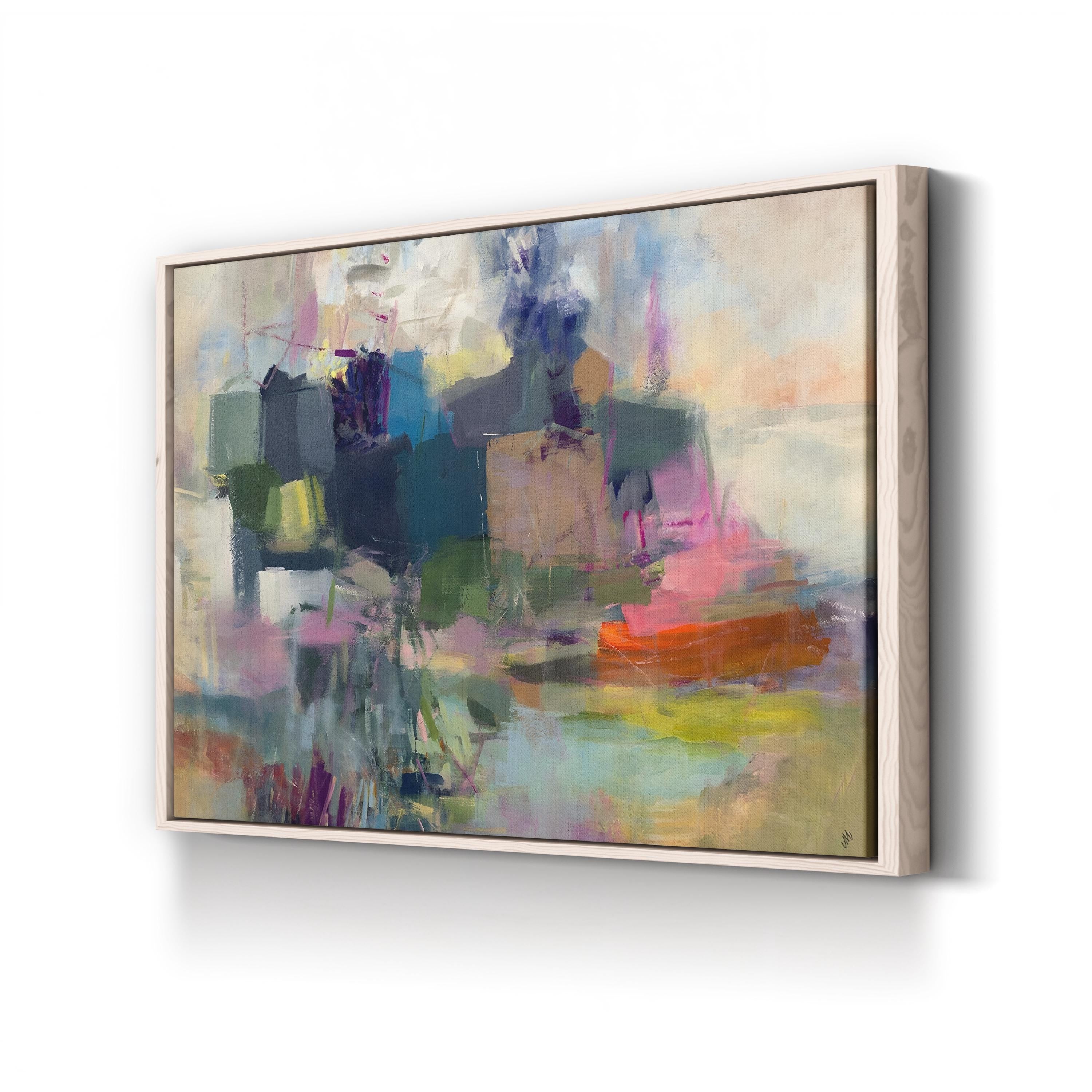 Sustainable Abstract Canvas Art Print: subtle, rich layering and depth