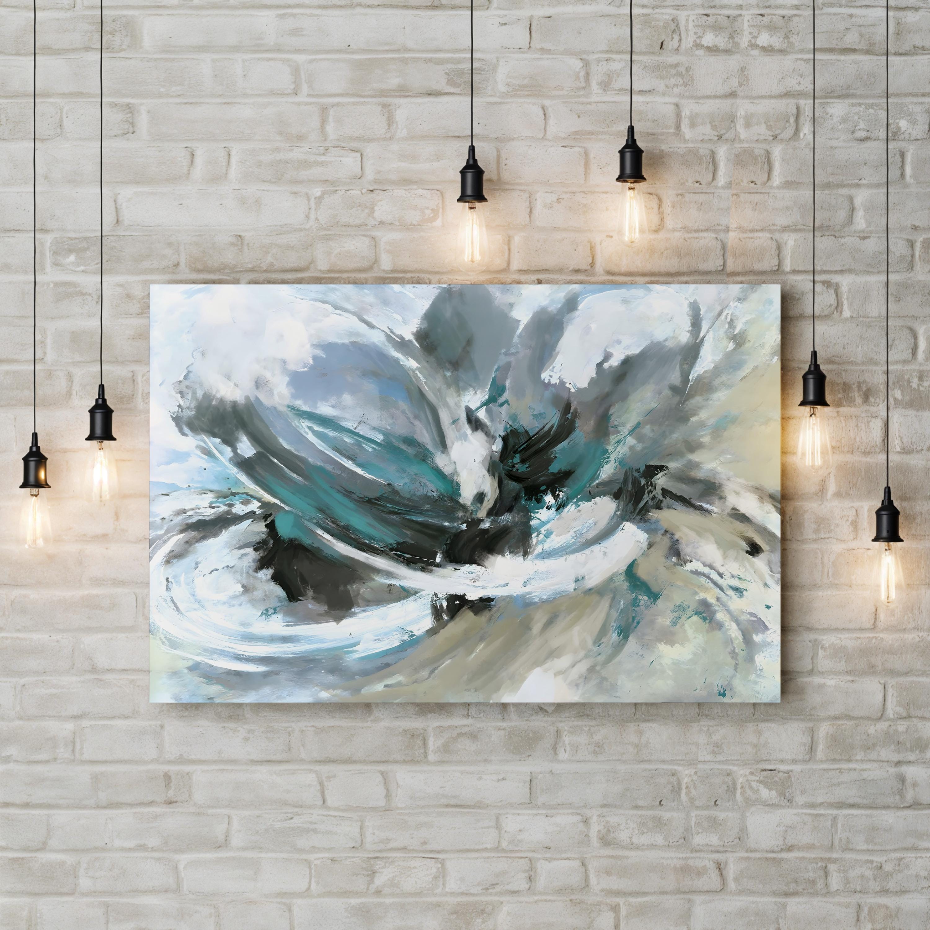 The Dance Wall Art by Circle Art Group – Contemporary Abstract Movement Canvas