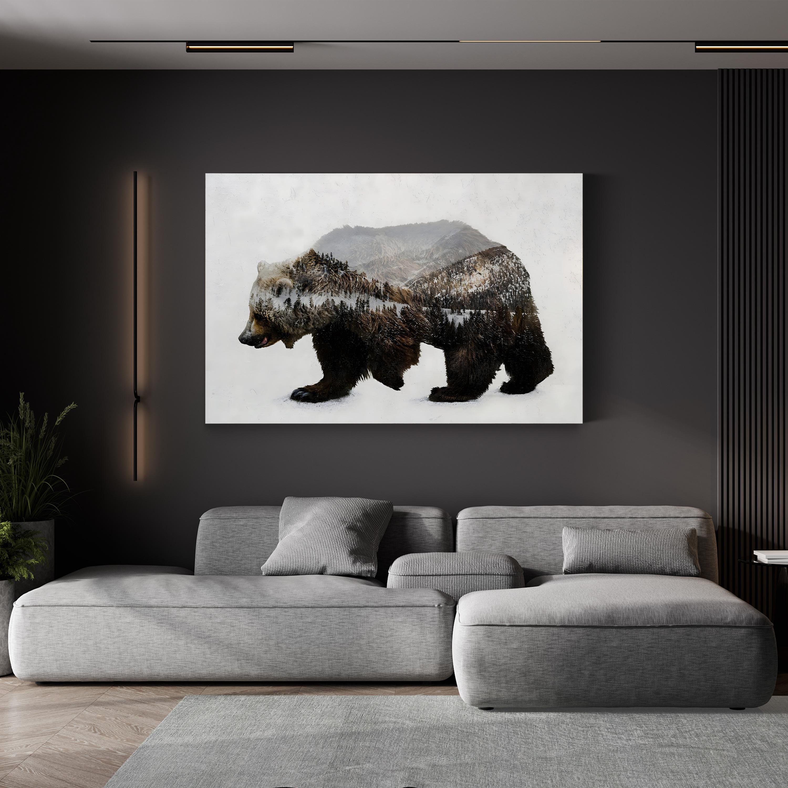 The Kodiak Brown Bear Wall Art by Davies Babies | Majestic Alaskan Wildlife Canvas