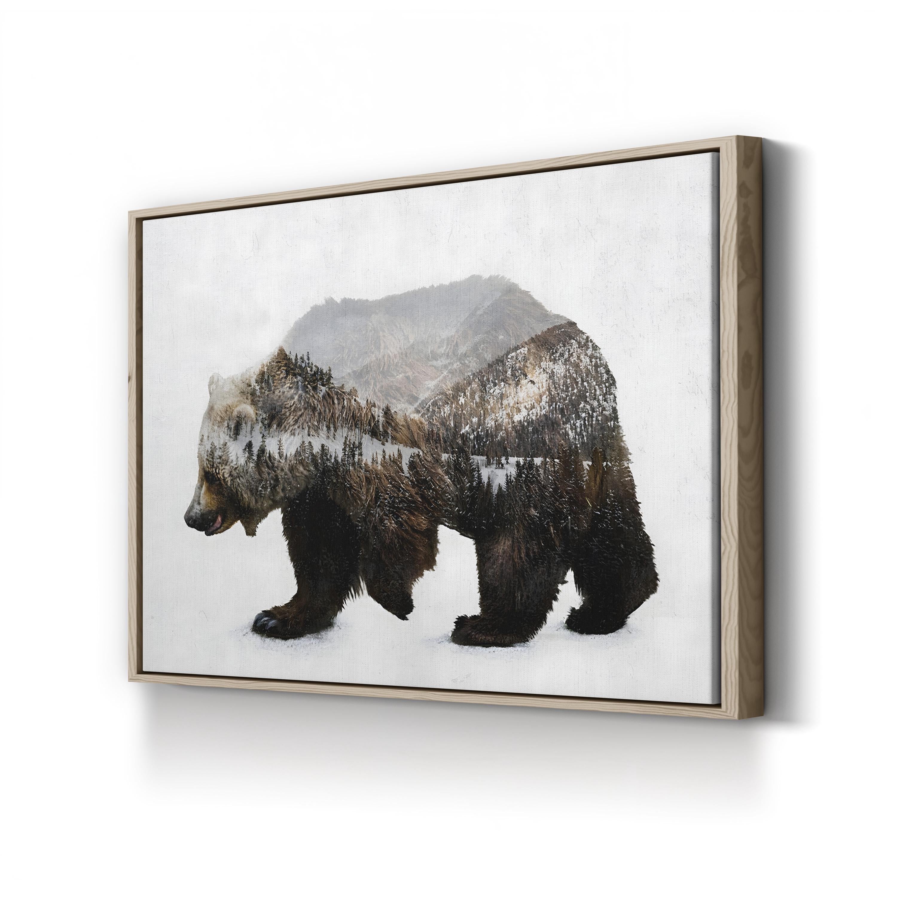 The Kodiak Brown Bear Wall Art by Davies Babies | Majestic Alaskan Wildlife Canvas