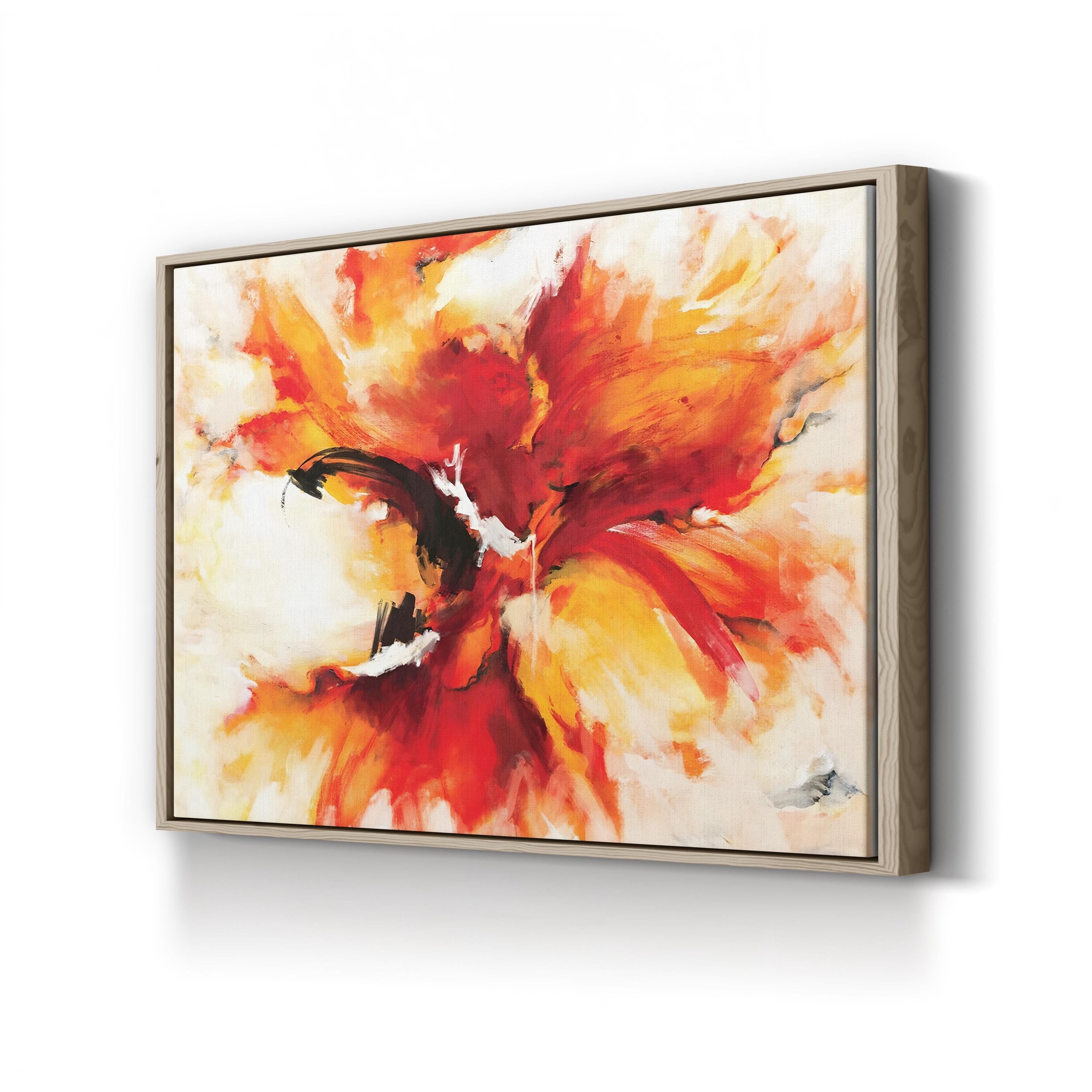Phoenix Rising – Contemporary Abstract Fire Wall Art by Circle Art Group