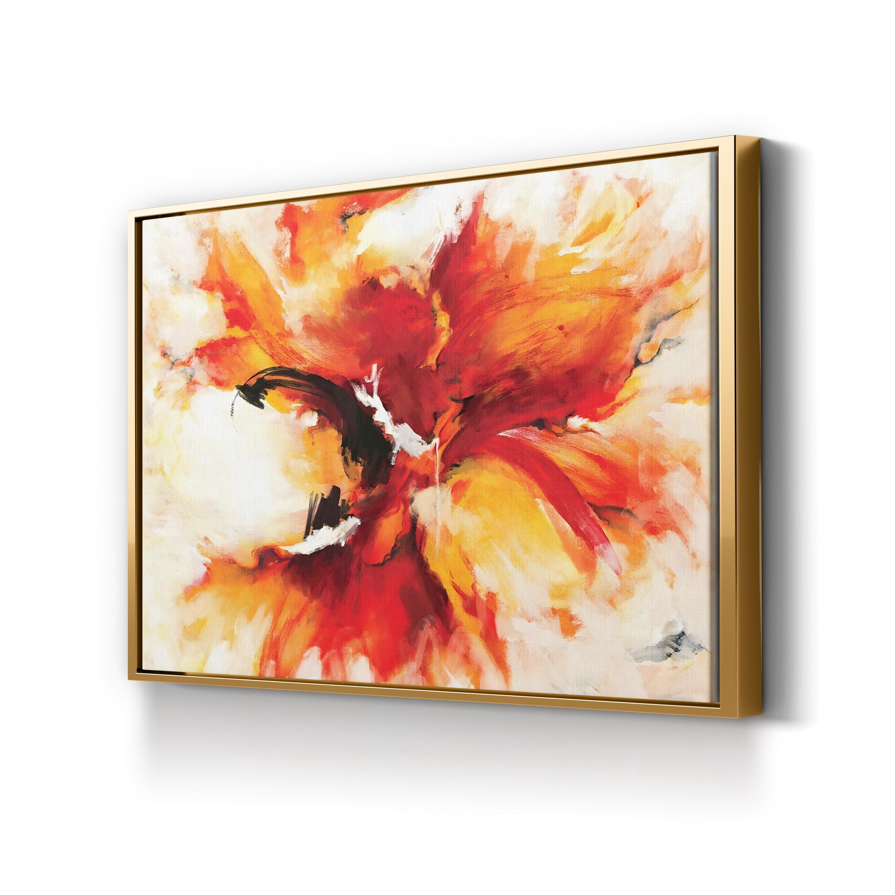Phoenix Rising – Contemporary Abstract Fire Wall Art by Circle Art Group