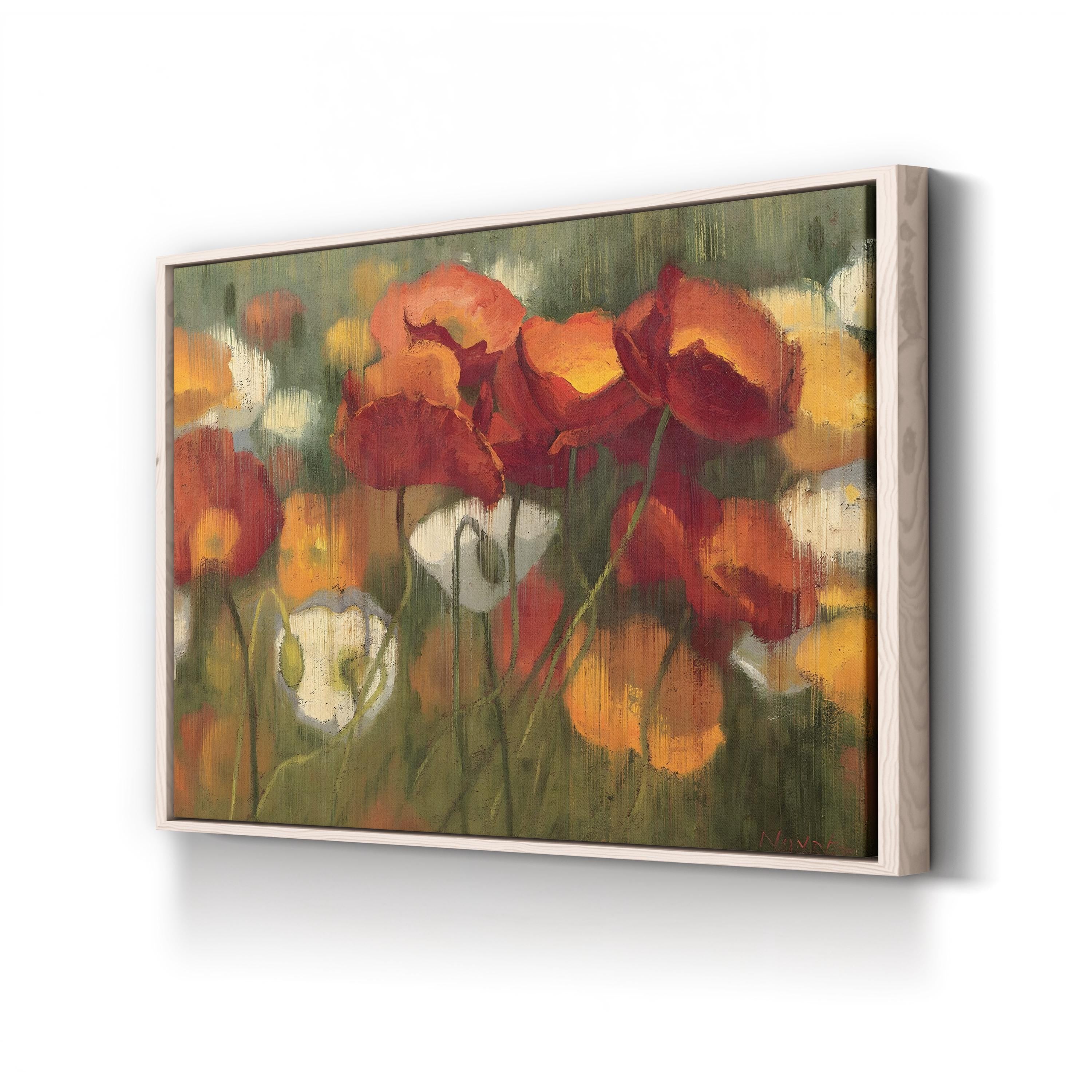 The Power of Red II Wall Art – Contemporary Abstract Floral Artwork