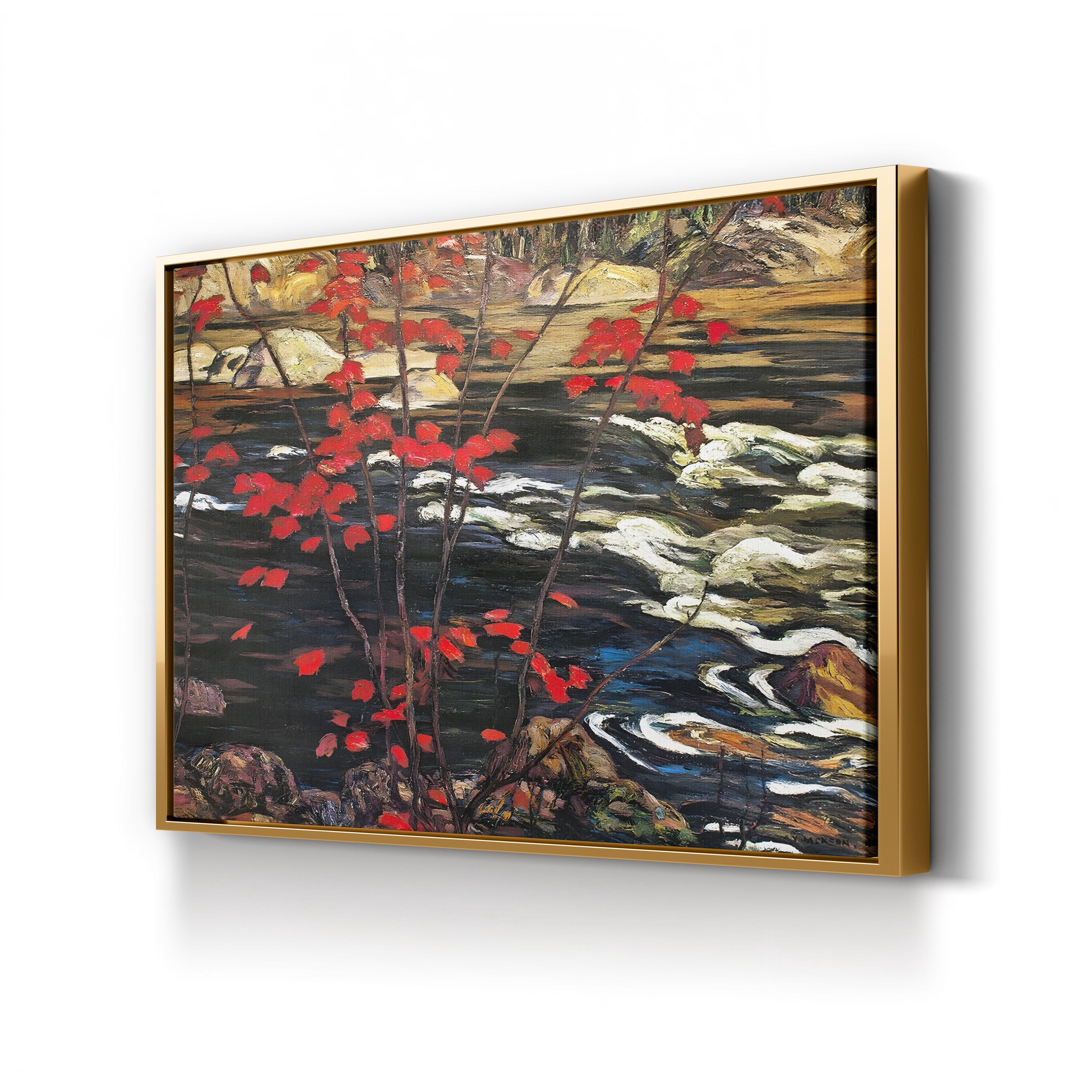The Red Maple Wall Art – A.Y. Jackson Autumn Landscape Canvas Print