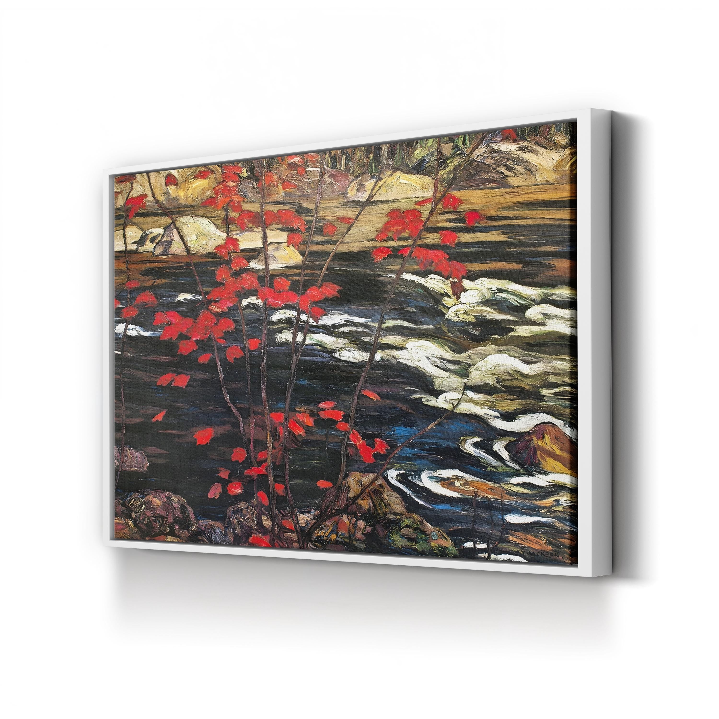 The Red Maple Wall Art – A.Y. Jackson Autumn Landscape Canvas Print