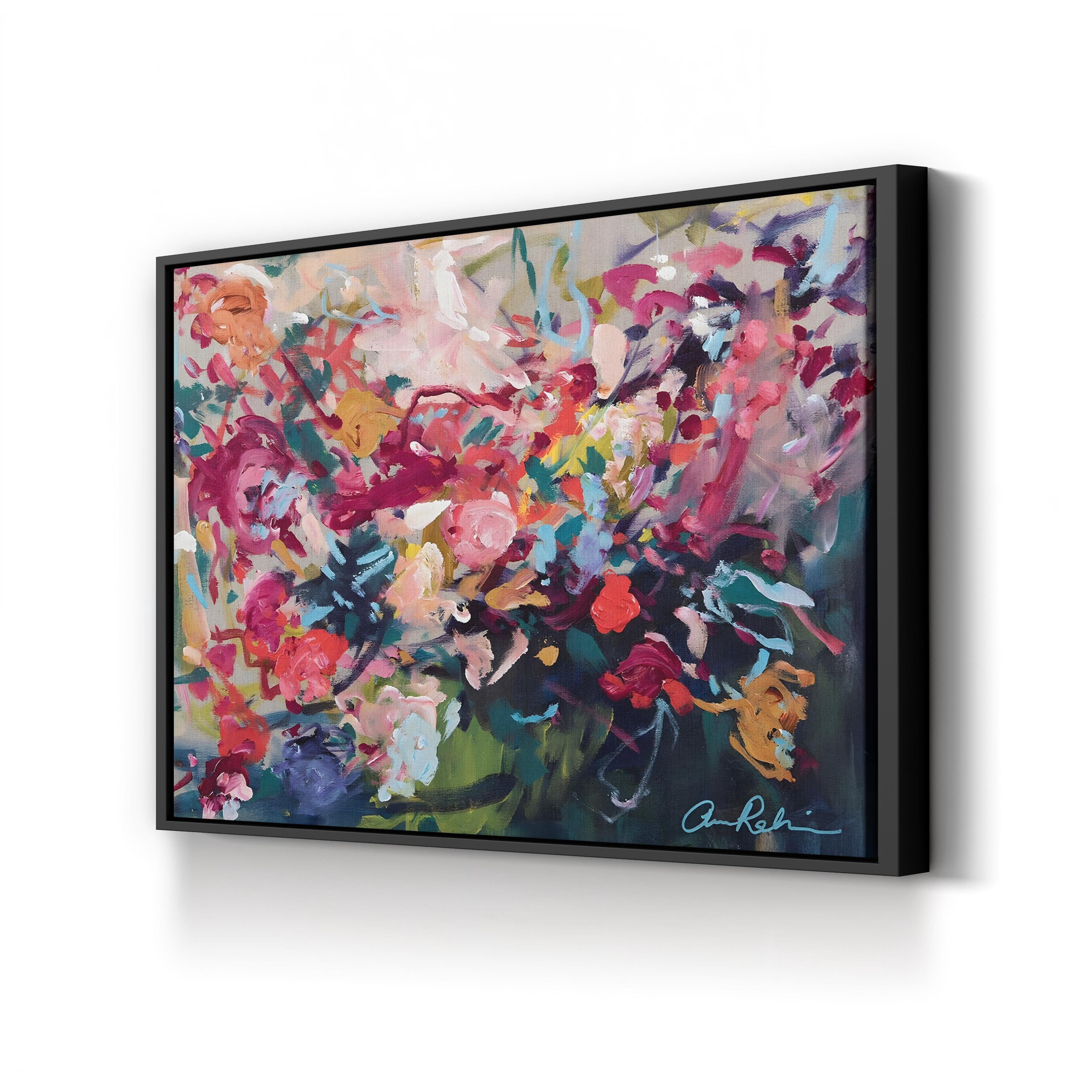 The Wedding Planner Wall Art by Amira Rahim – Contemporary Abstract Floral Canvas Print