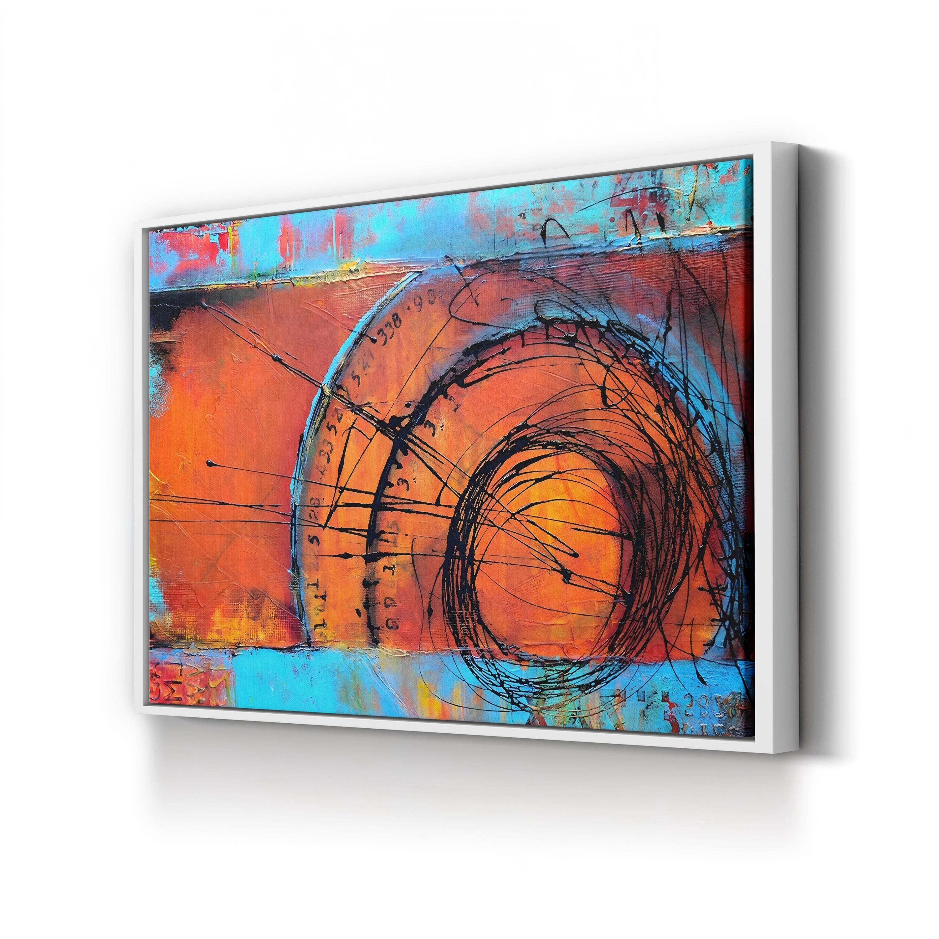 Time Traveler Wall Art by Erin Ashley – Futuristic Abstract Canvas Print