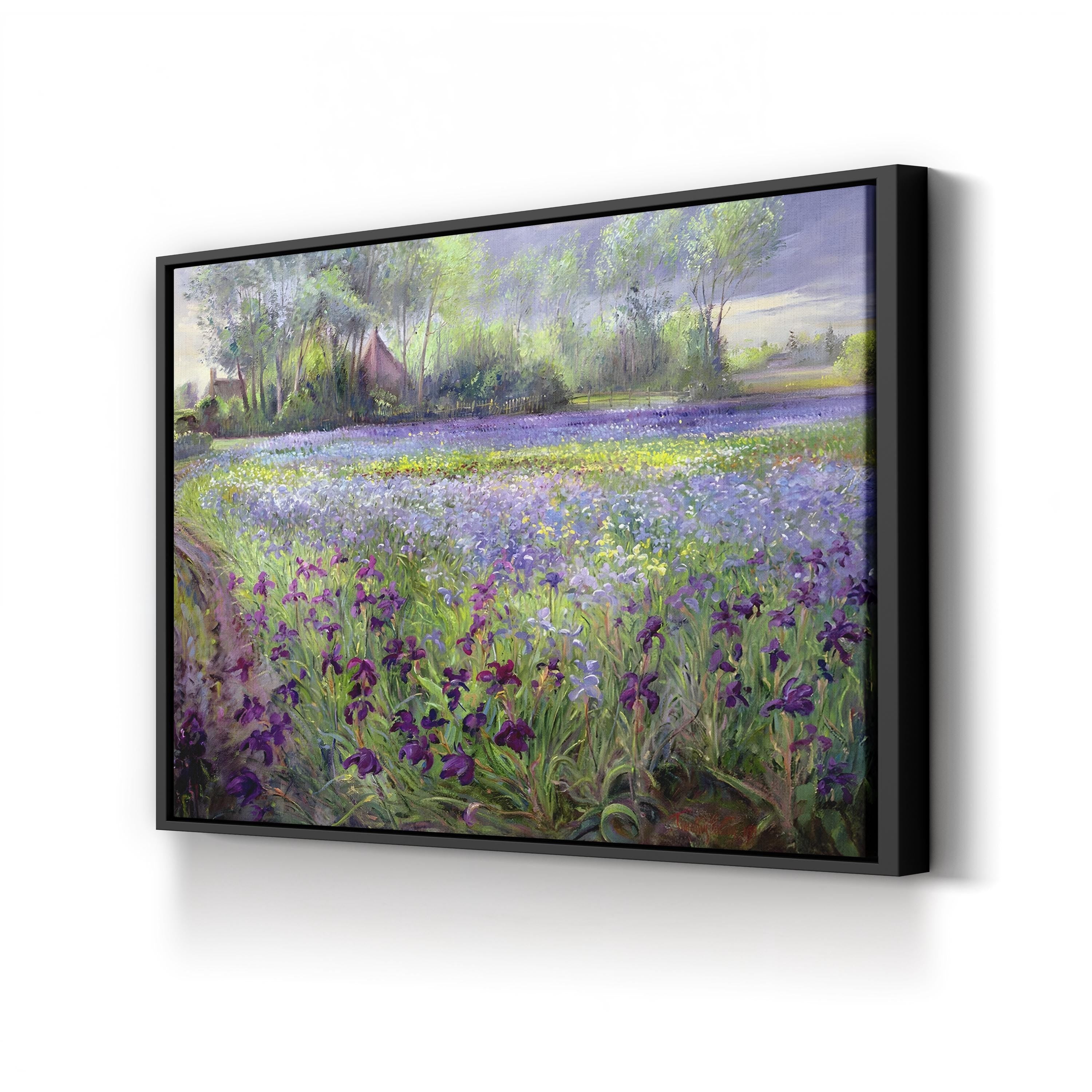 Trackway Past the Iris Field 1991 – Timothy Easton Wall Art | Contemporary Landscape Canvas Print