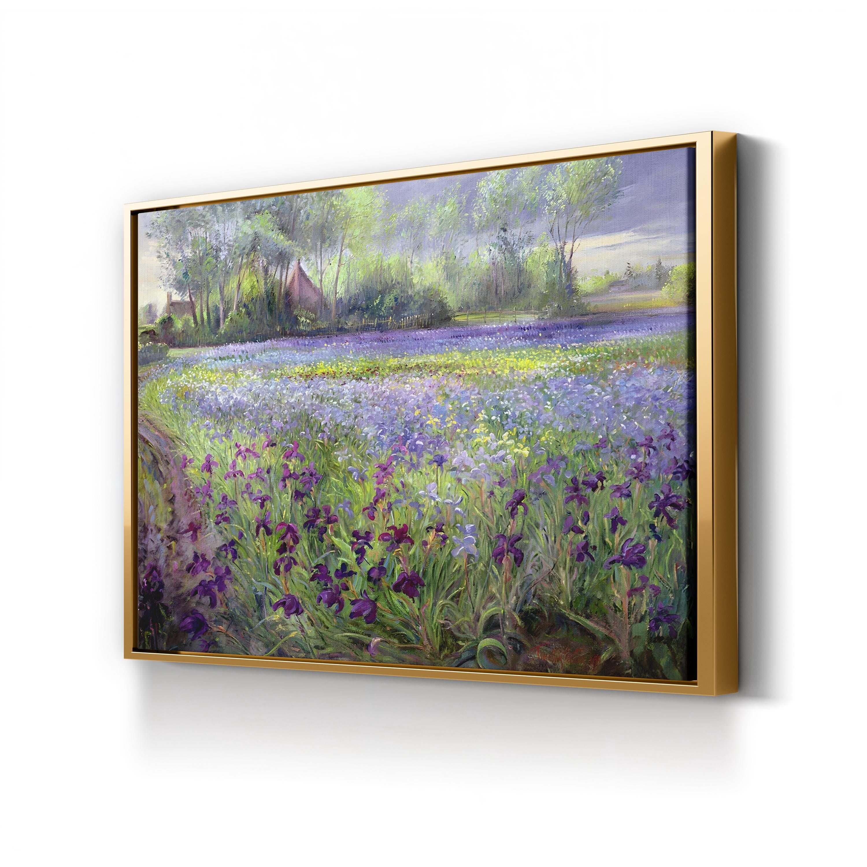 Trackway Past the Iris Field 1991 – Timothy Easton Wall Art | Contemporary Landscape Canvas Print