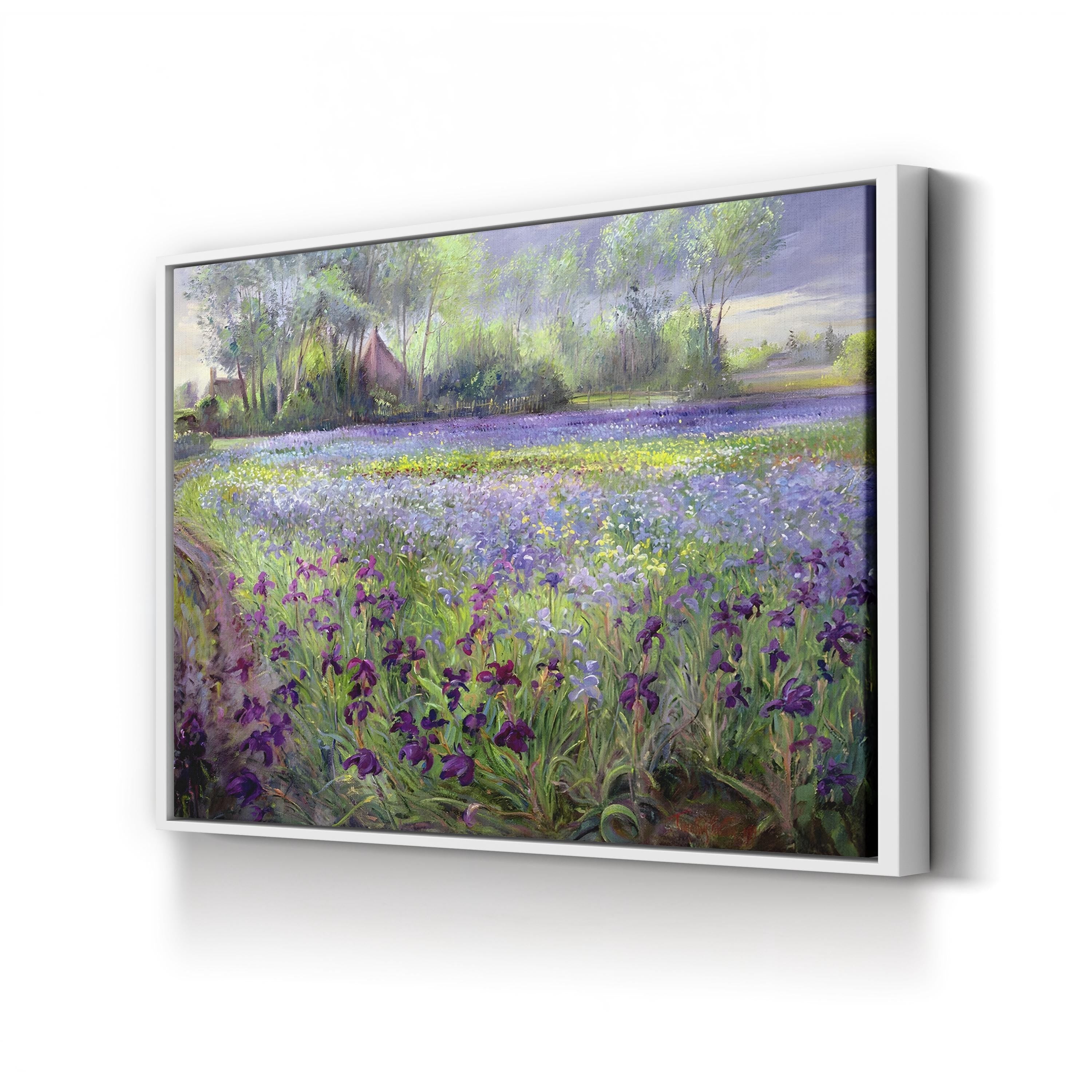 Trackway Past the Iris Field 1991 – Timothy Easton Wall Art | Contemporary Landscape Canvas Print