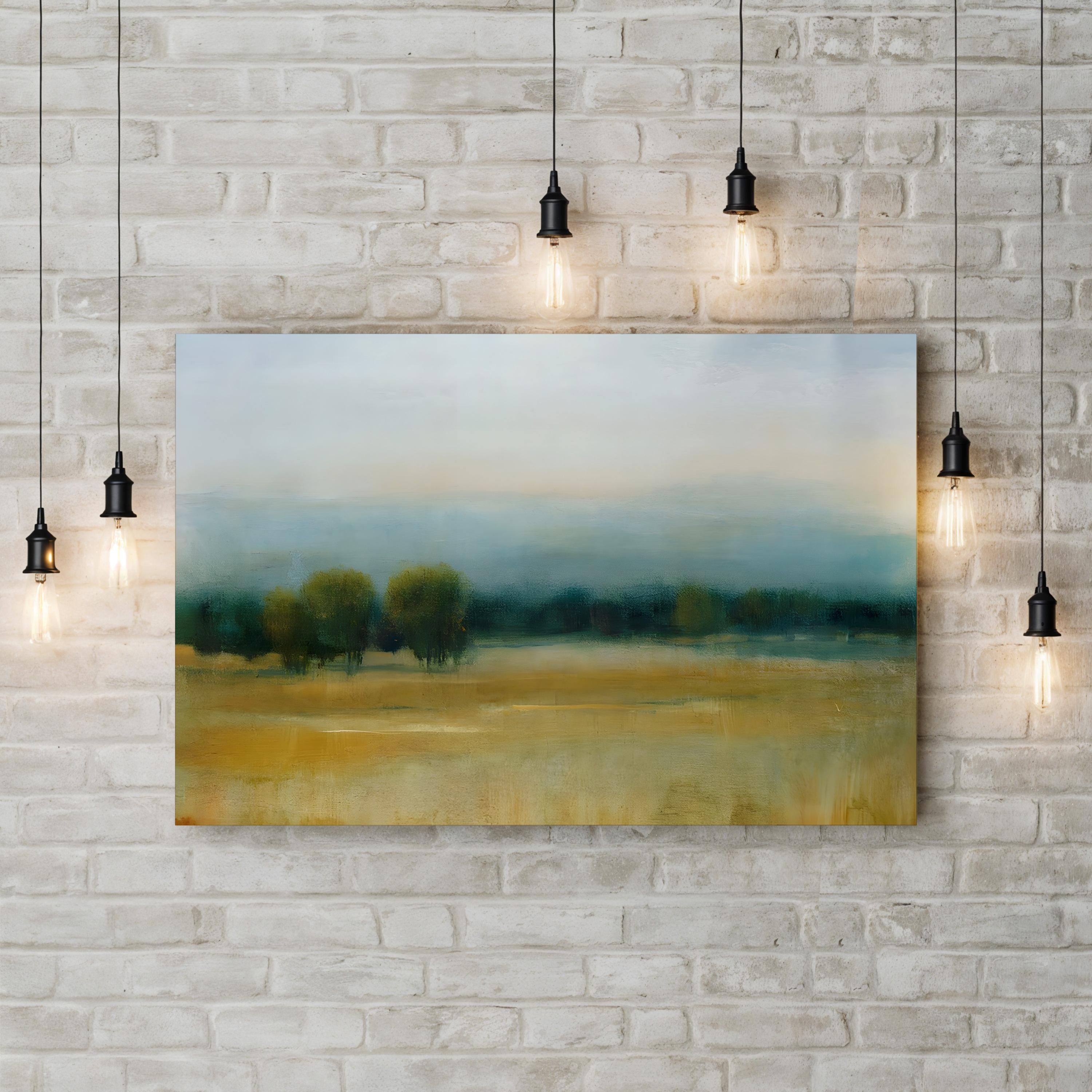 Tranquil Morning I Wall Art by Tim O’Toole – Contemporary Pastel River Landscape