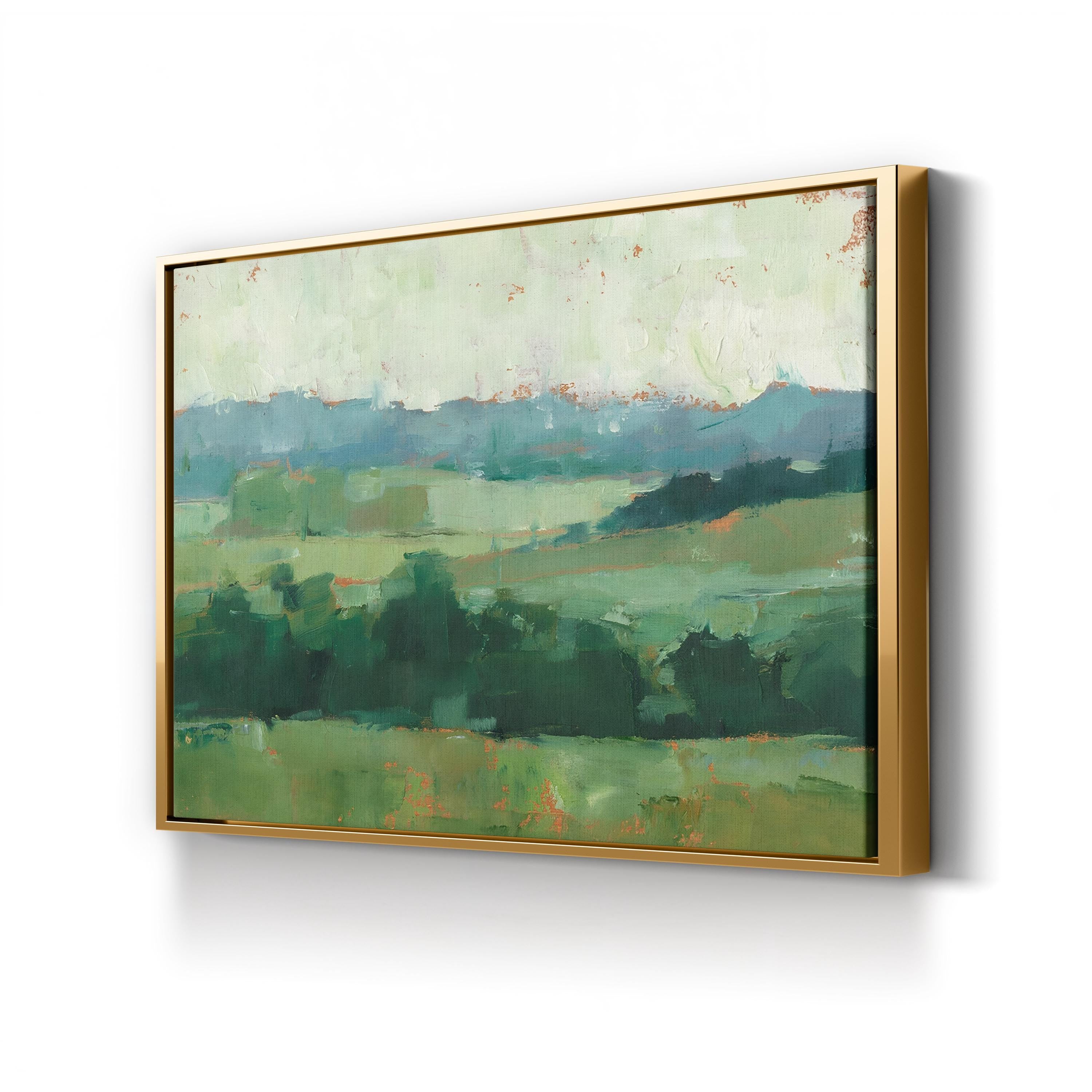 Sunset Tree Line Canvas Wall Art: Nature Vista Home Decor