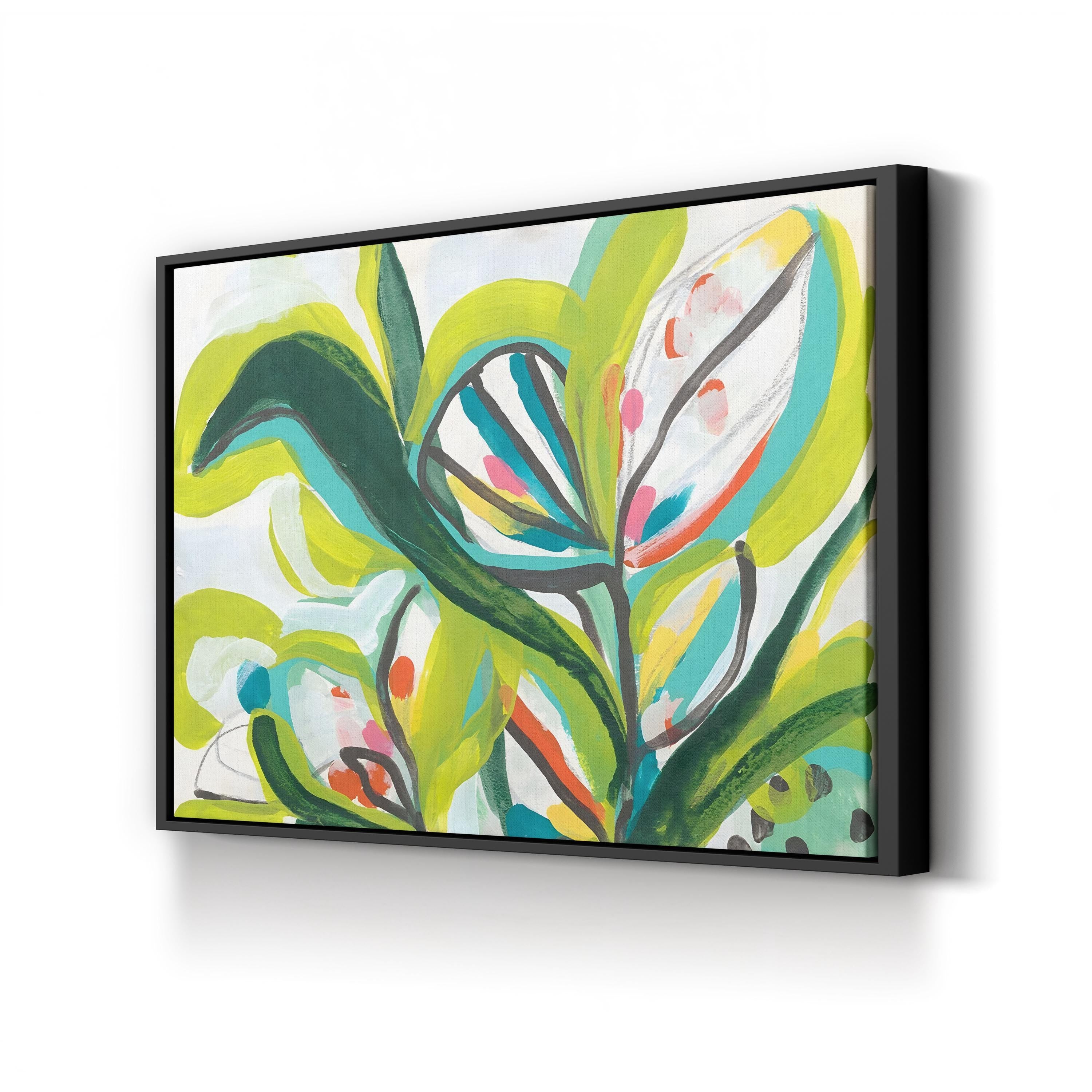 Tropical Tones II Wall Art by June Erica Vess | Contemporary Abstract Tropical Canvas Print