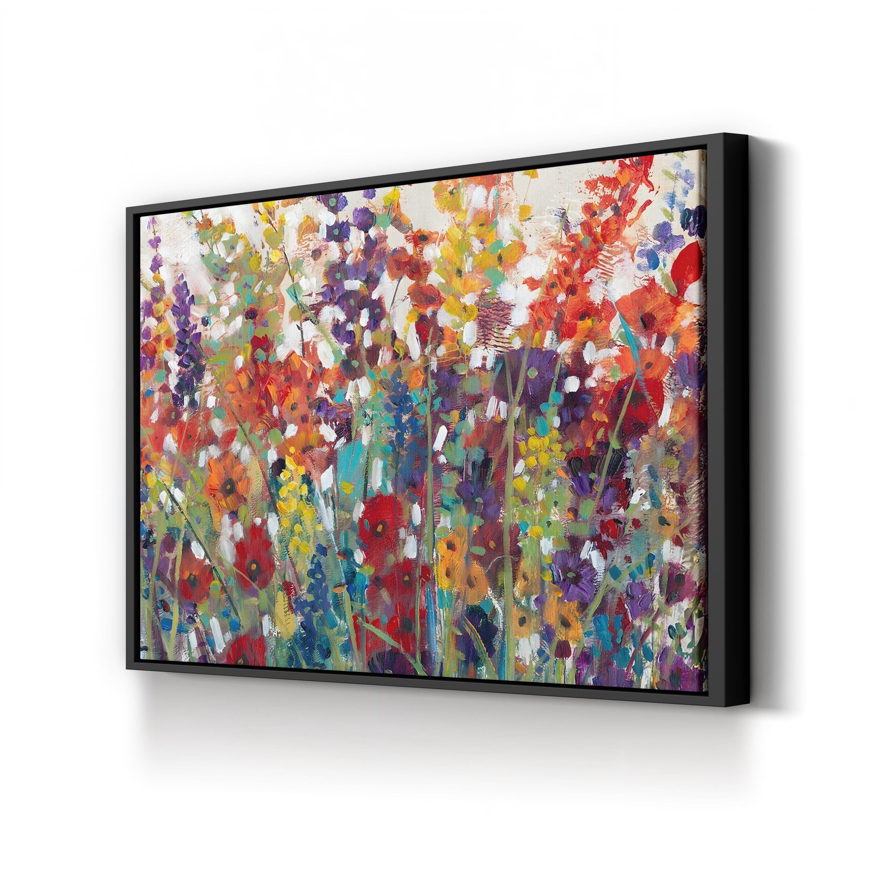 Variety of Flowers II by Tim O’Toole canvas print in Black Framed Canvas