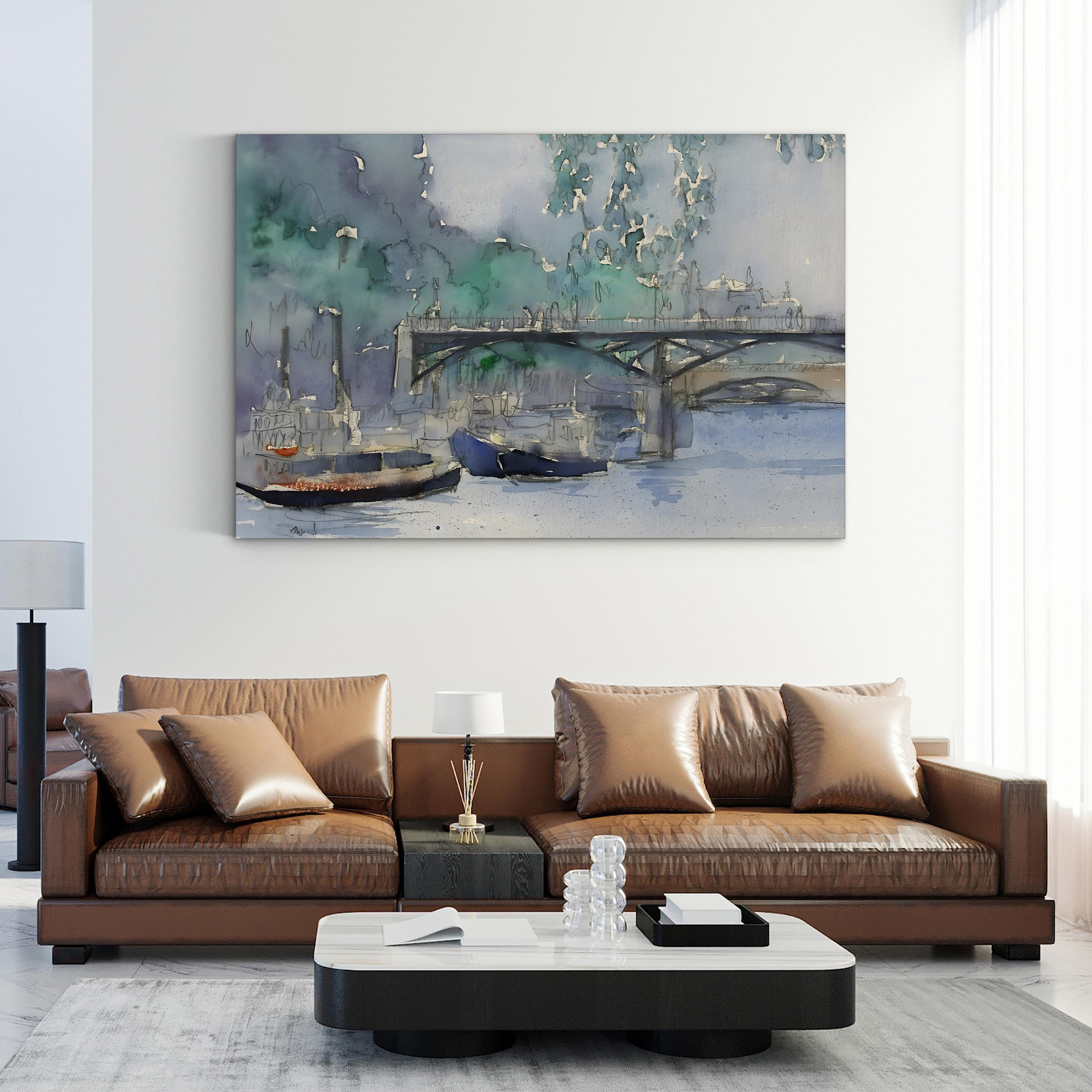 Venice Canal Watercolors V – Samuel Dixon Wall Art | Venetian Cityscape Canvas Print